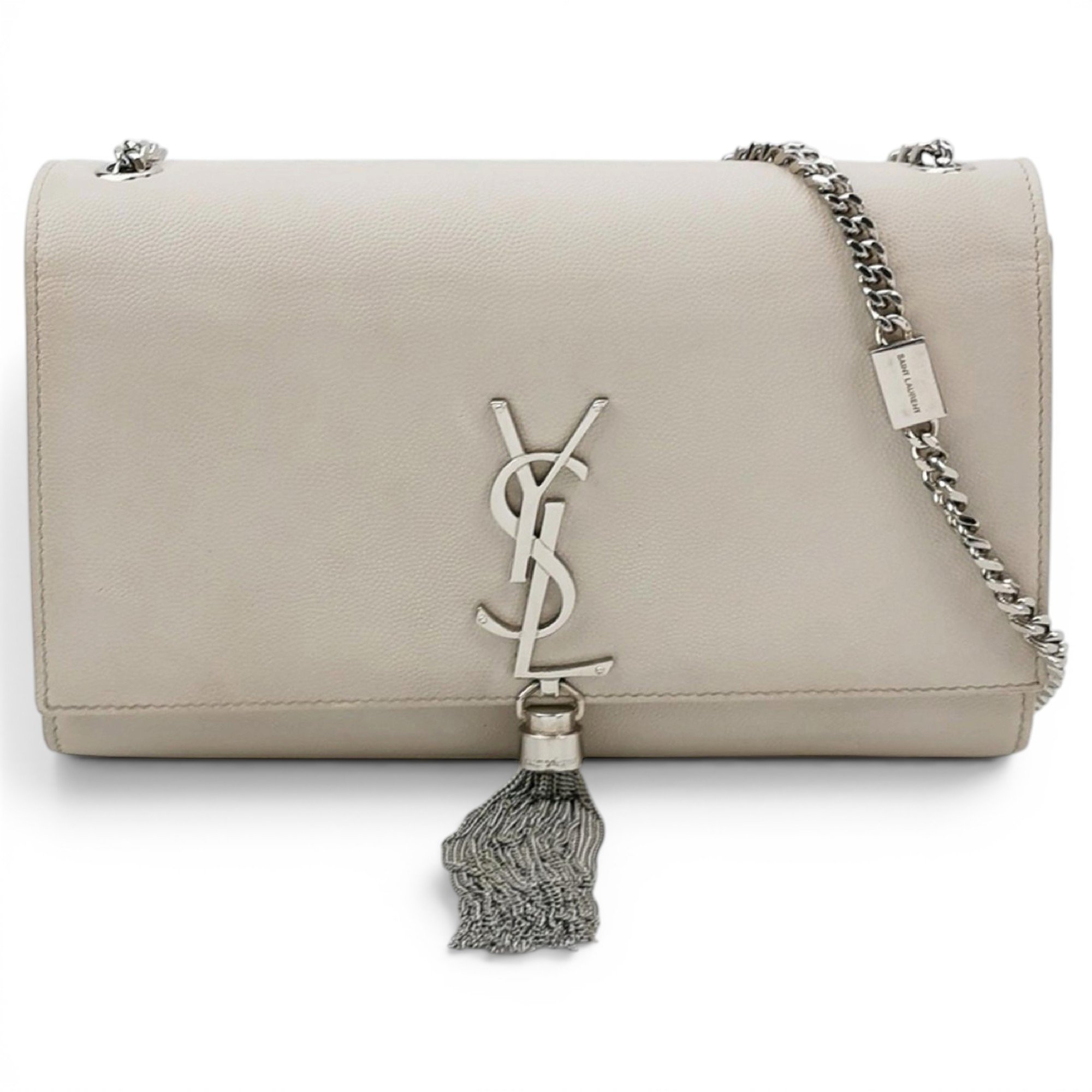 Pompom Kate leather handbag