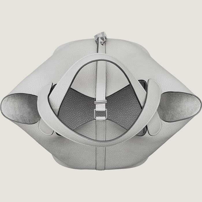 Gris Perle Picotin Lock 22 Bag