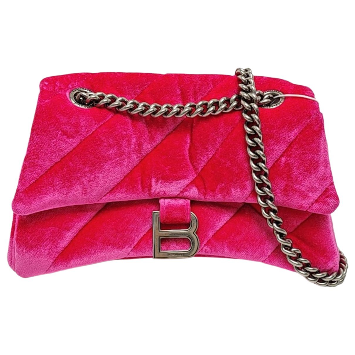 Hourglass cloth crossbody bag