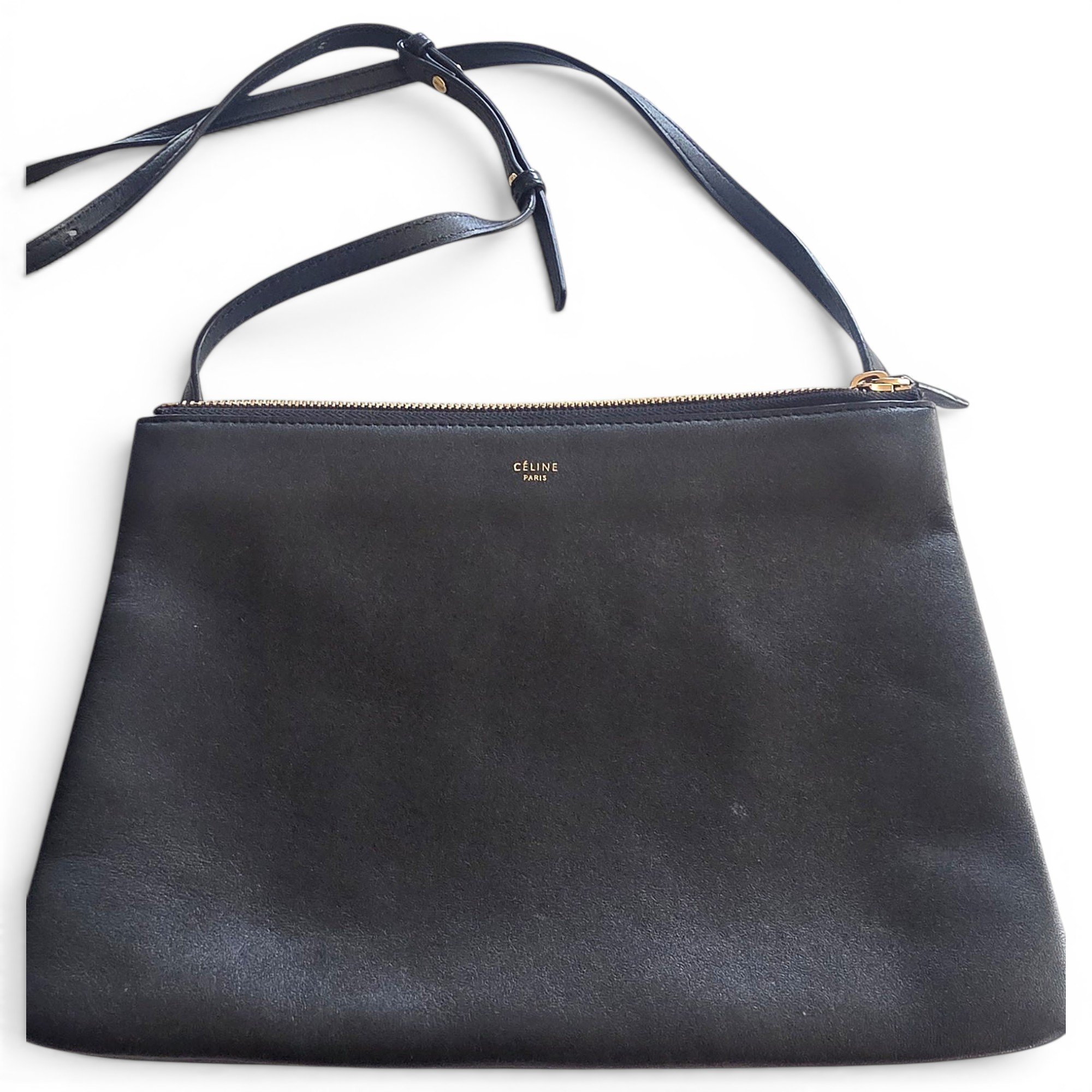 Trio leather crossbody bag