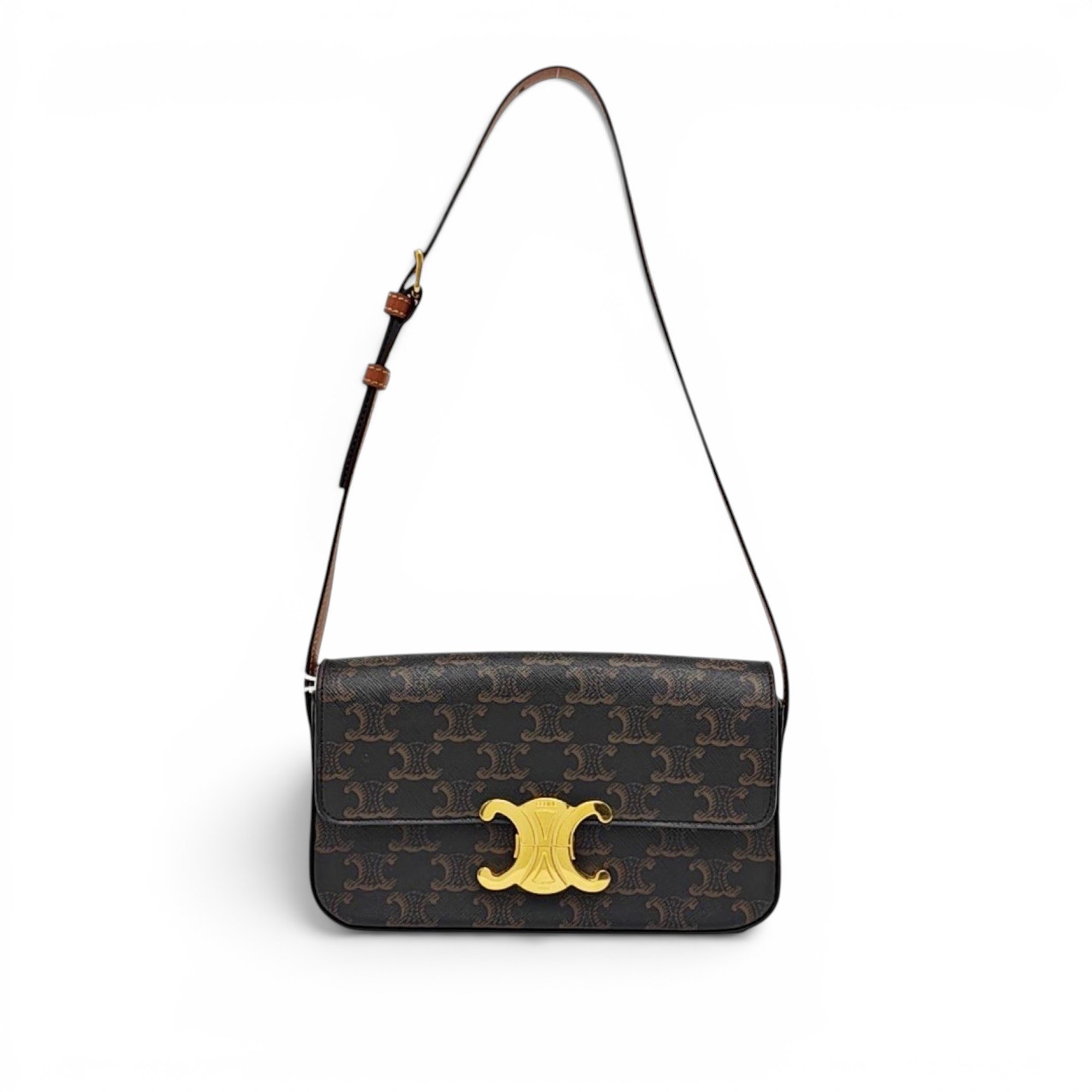 Triomphe leather handbag