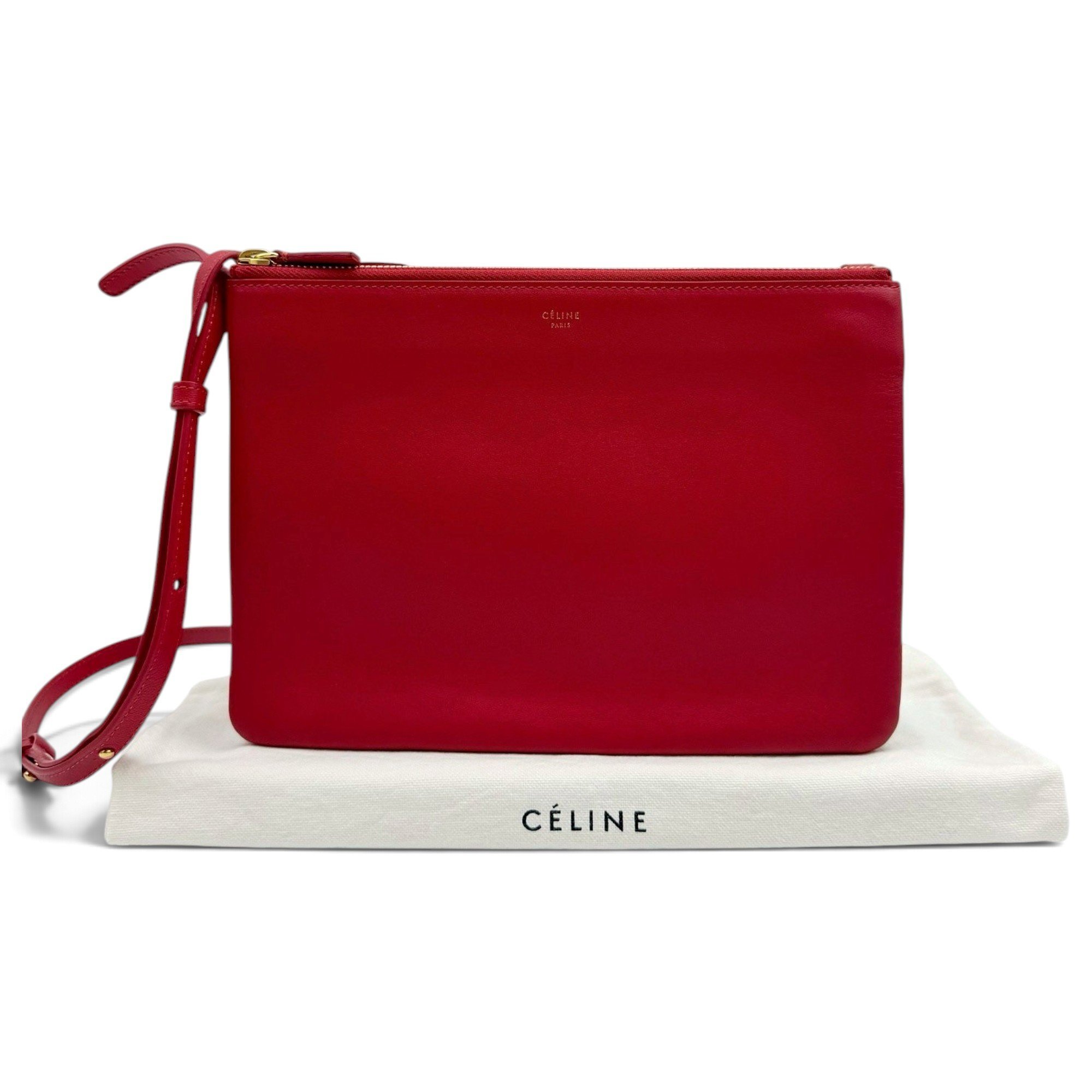 Trio leather crossbody bag