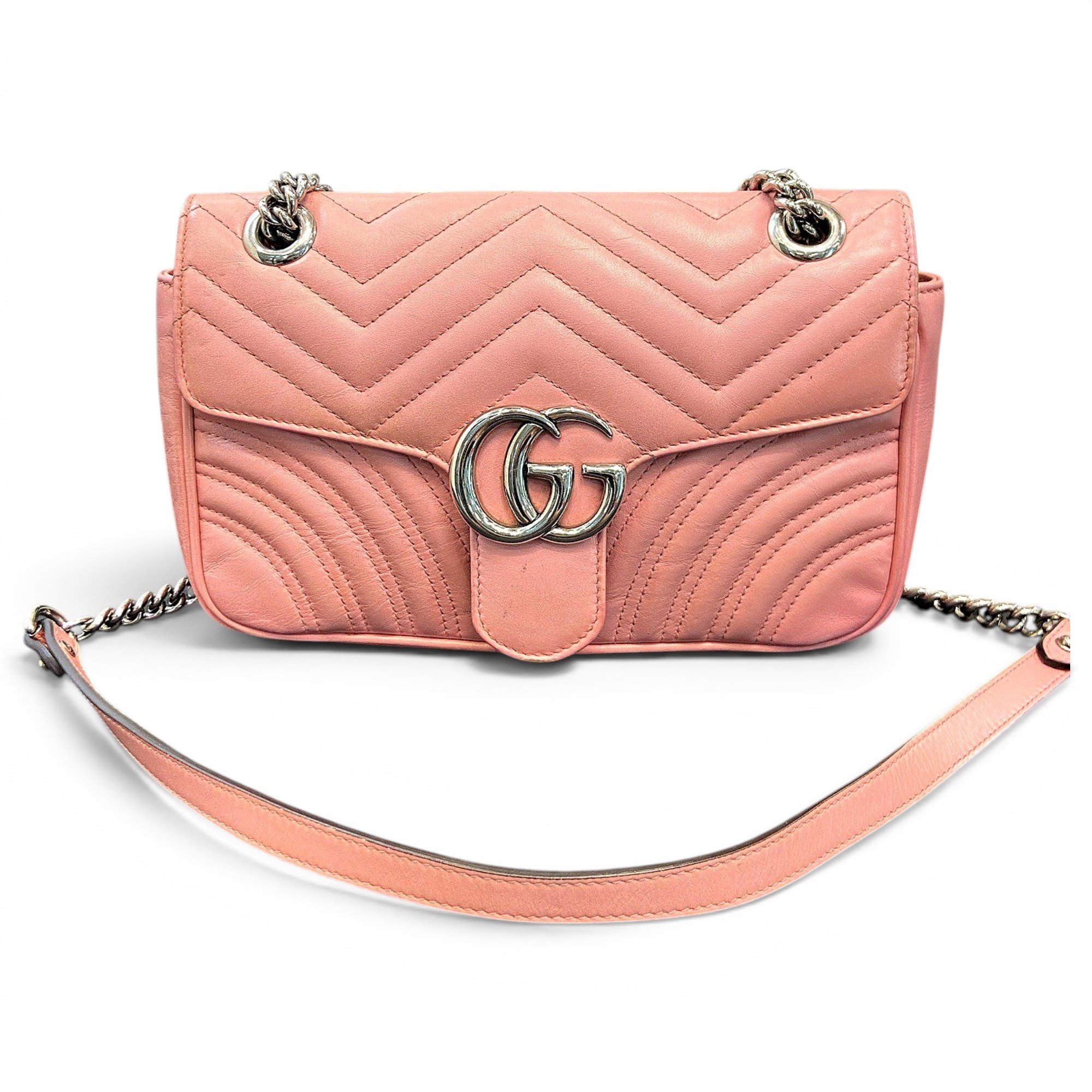GG Marmont Flap leather crossbody bag