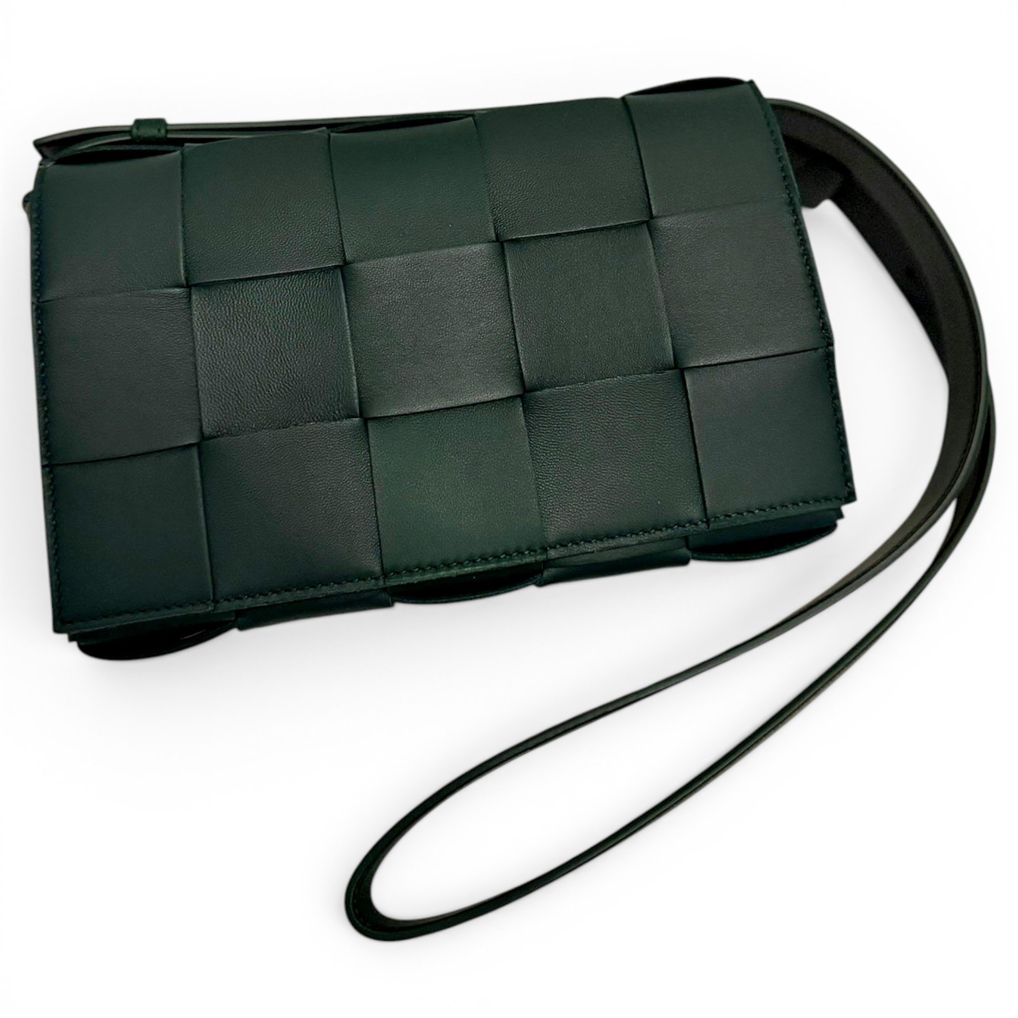Cassette leather crossbody bag