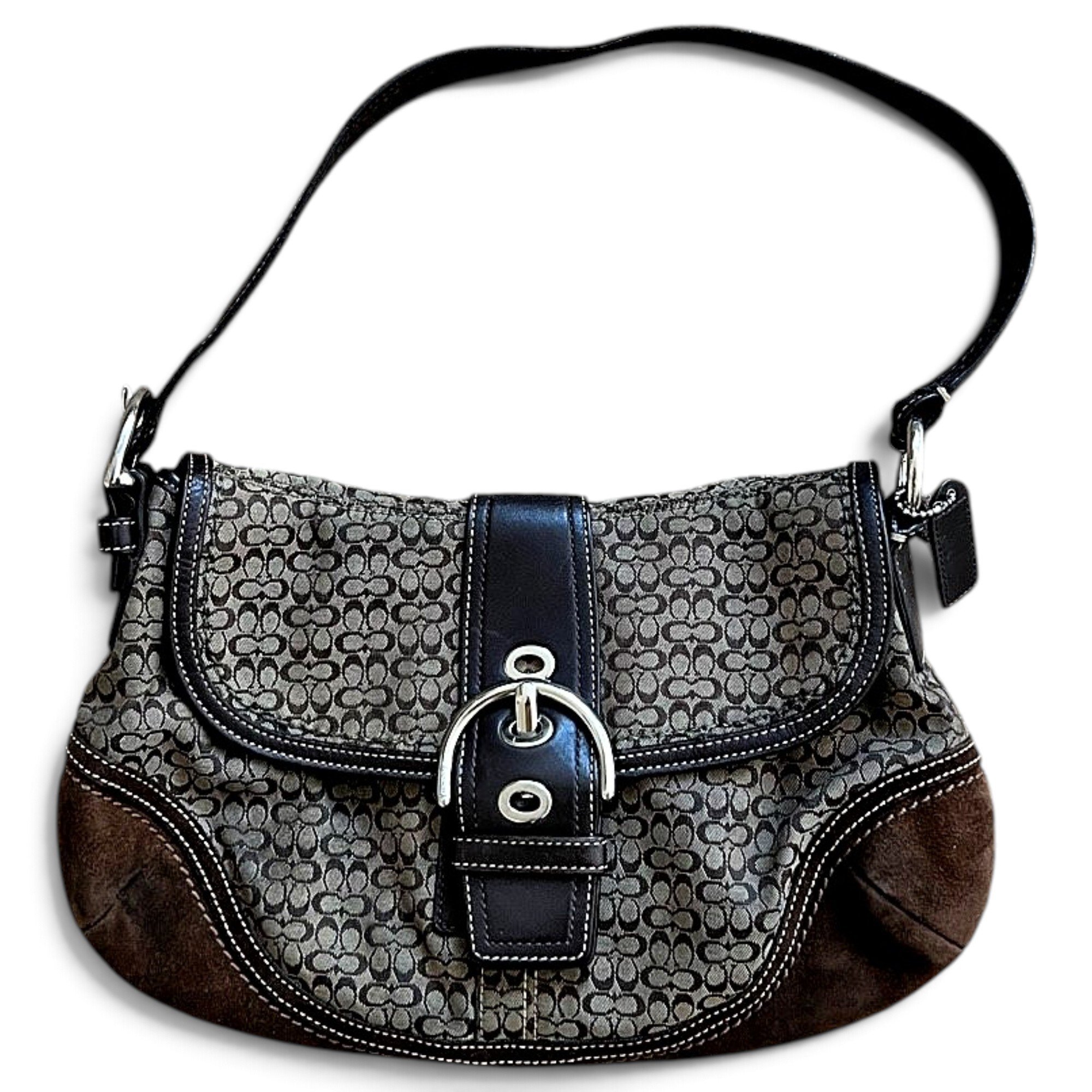 Coach Signature Sufflette leather handbag