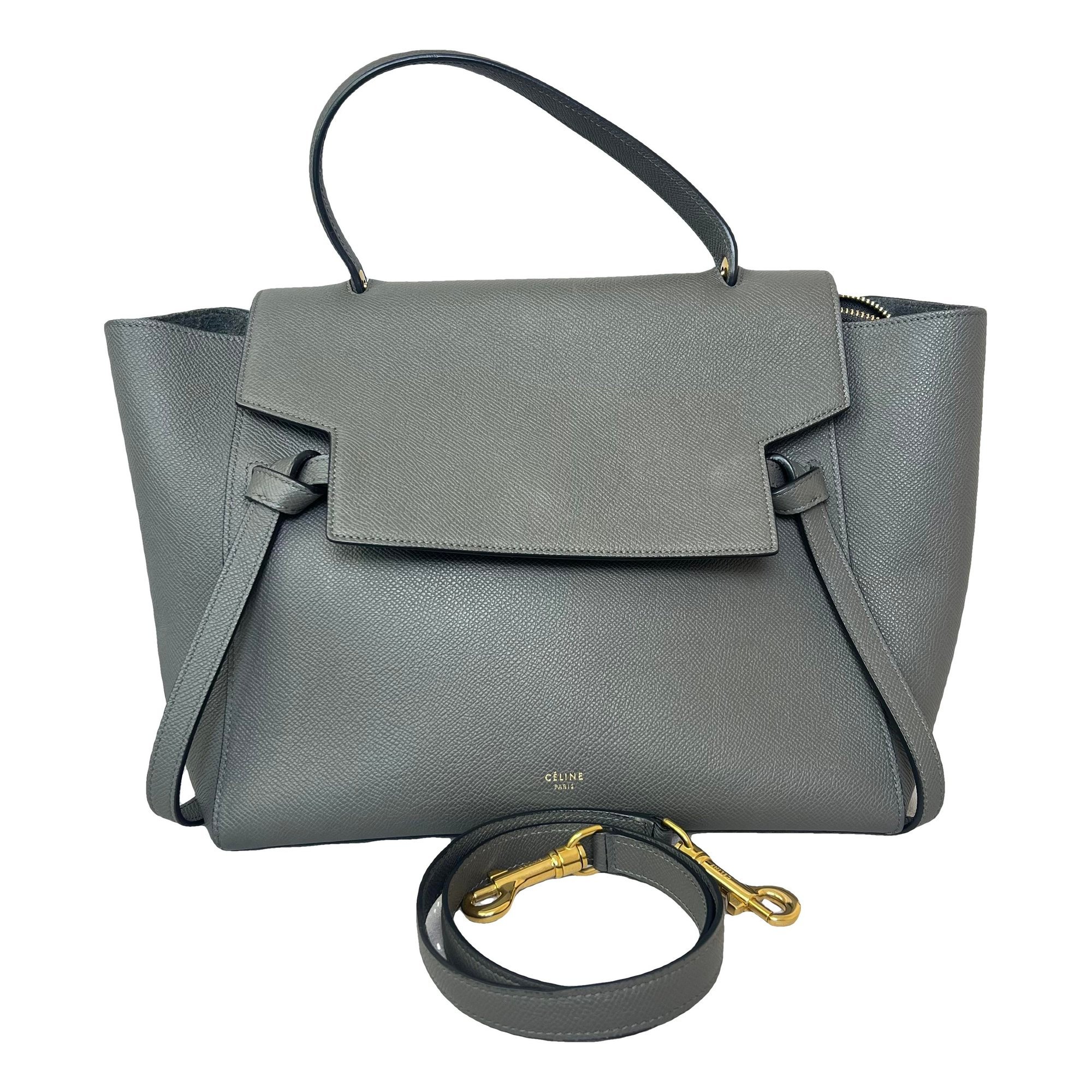 Belt leather handbag