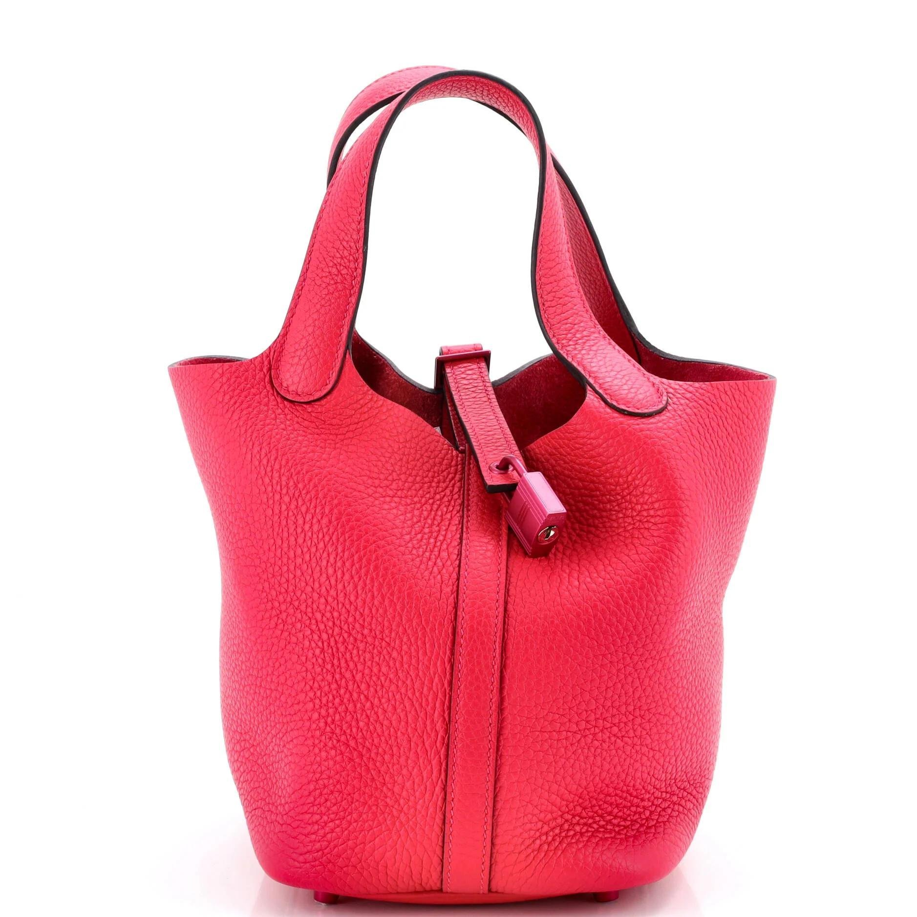 Picotin leather handbag
