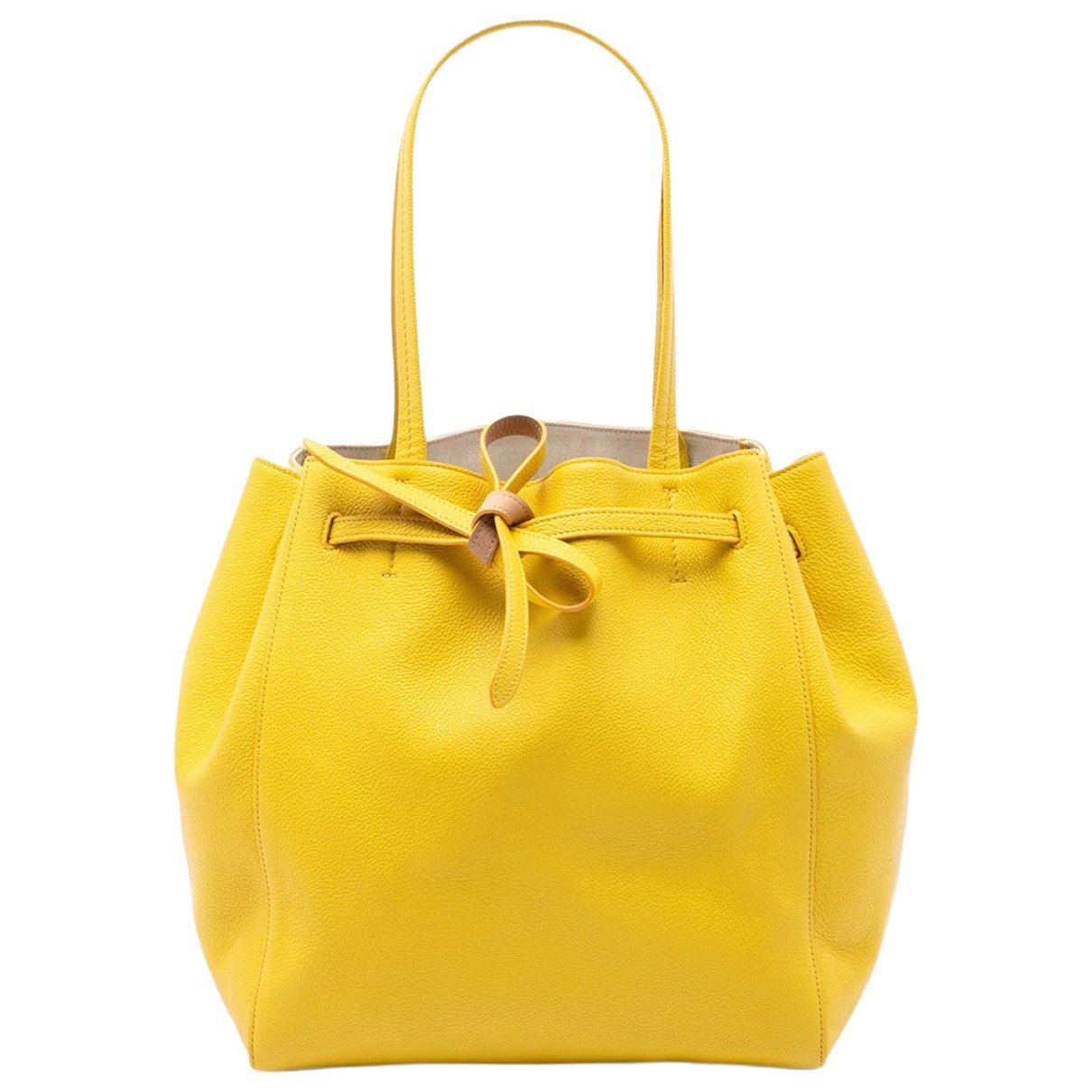 Cabas leather tote