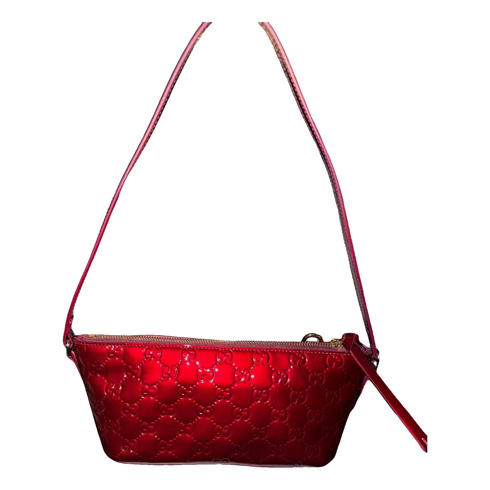 Patent leather handbag