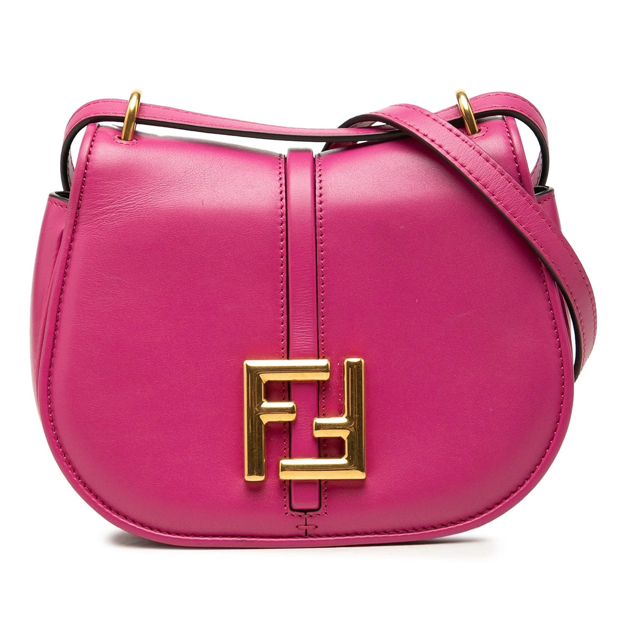 Pocket leather handbag