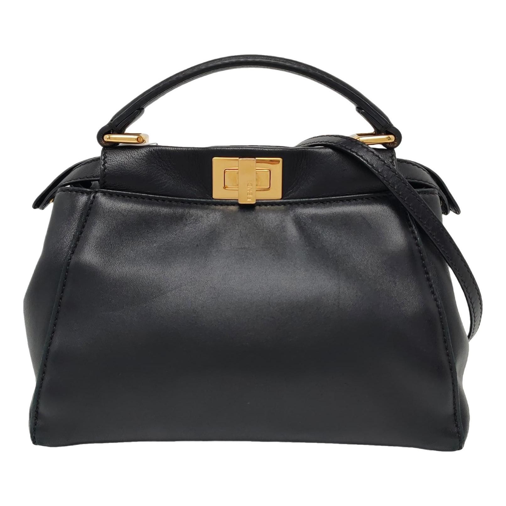 Peekaboo leather handbag