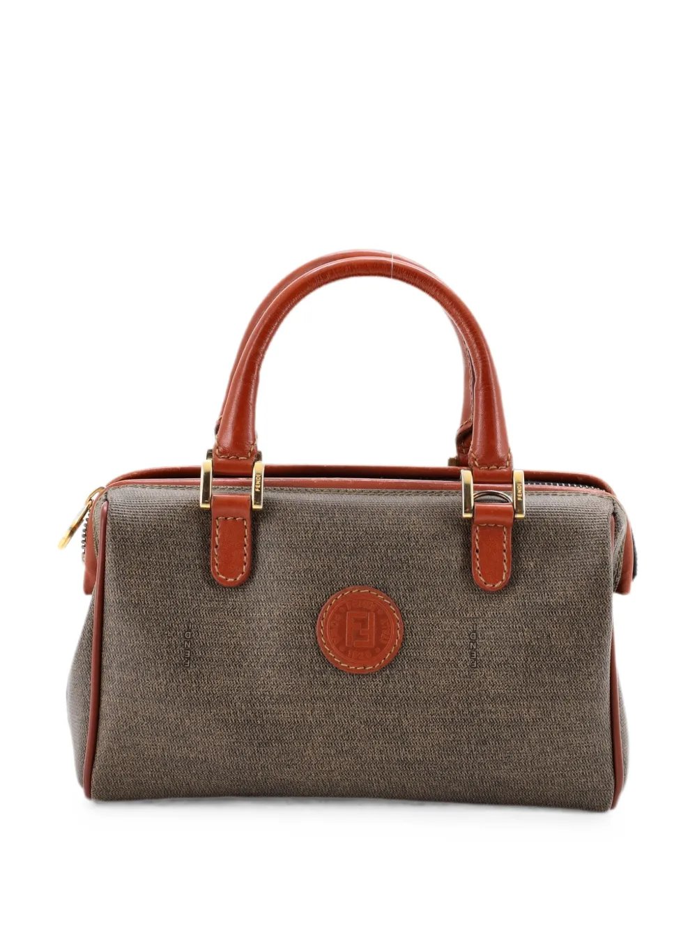 Vintage Pequin Convertible Boston Bag Coated Canvas Mini satchel