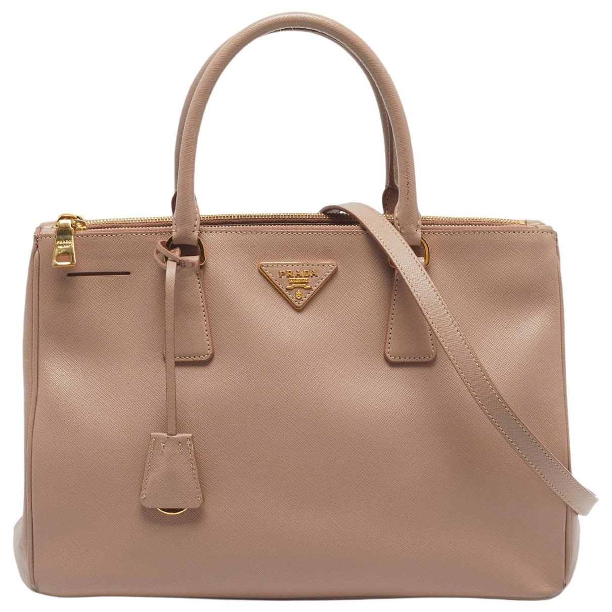 Double leather tote