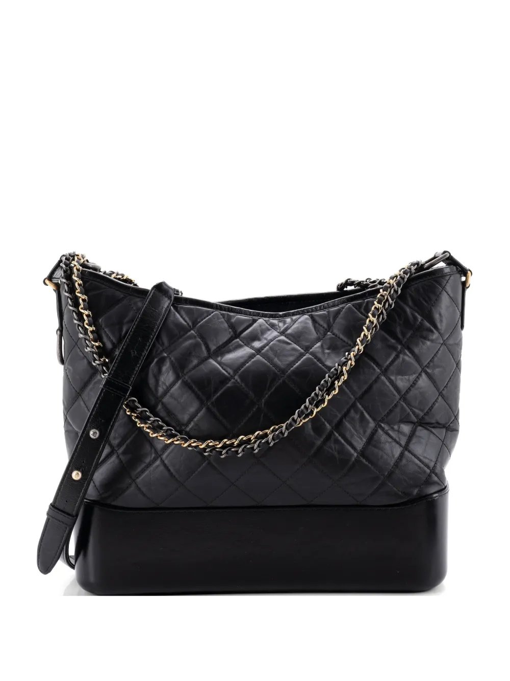 Gabrielle Quilted Aged Calfskin Medium hobo bag