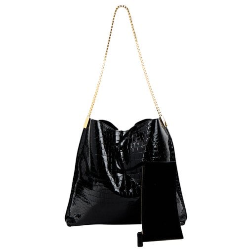 Patent leather handbag