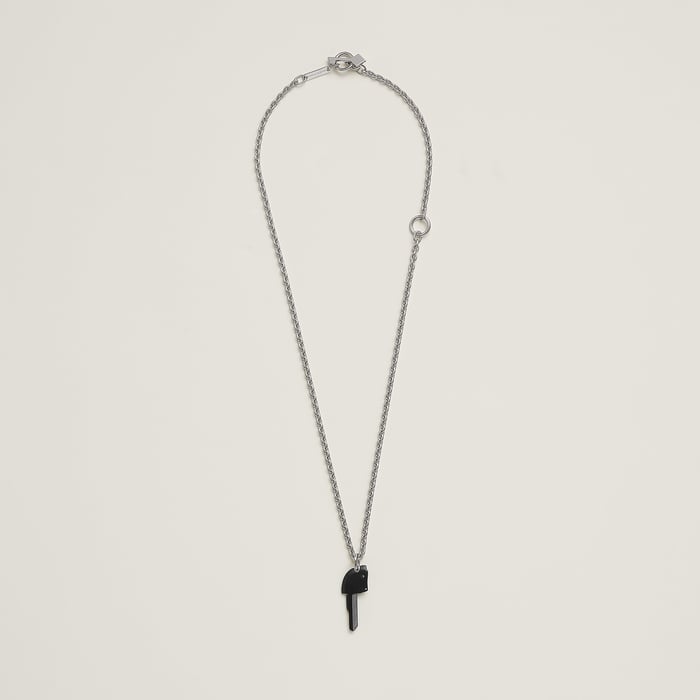 Noir Cle Cheval Necklace