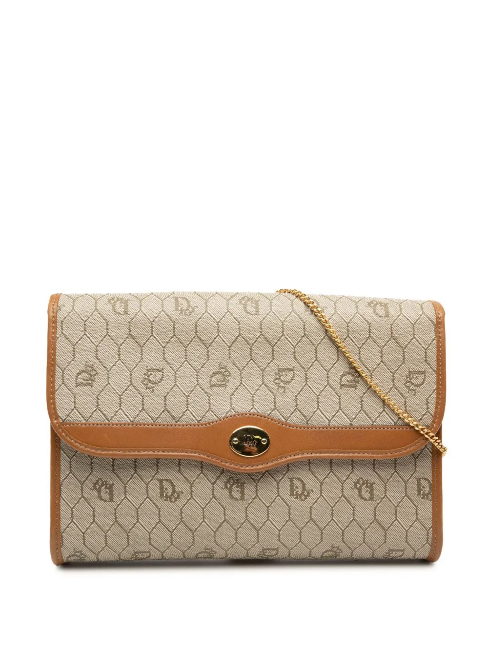 20th Century Honeycomb Coated Canvas Chain crossbody bag