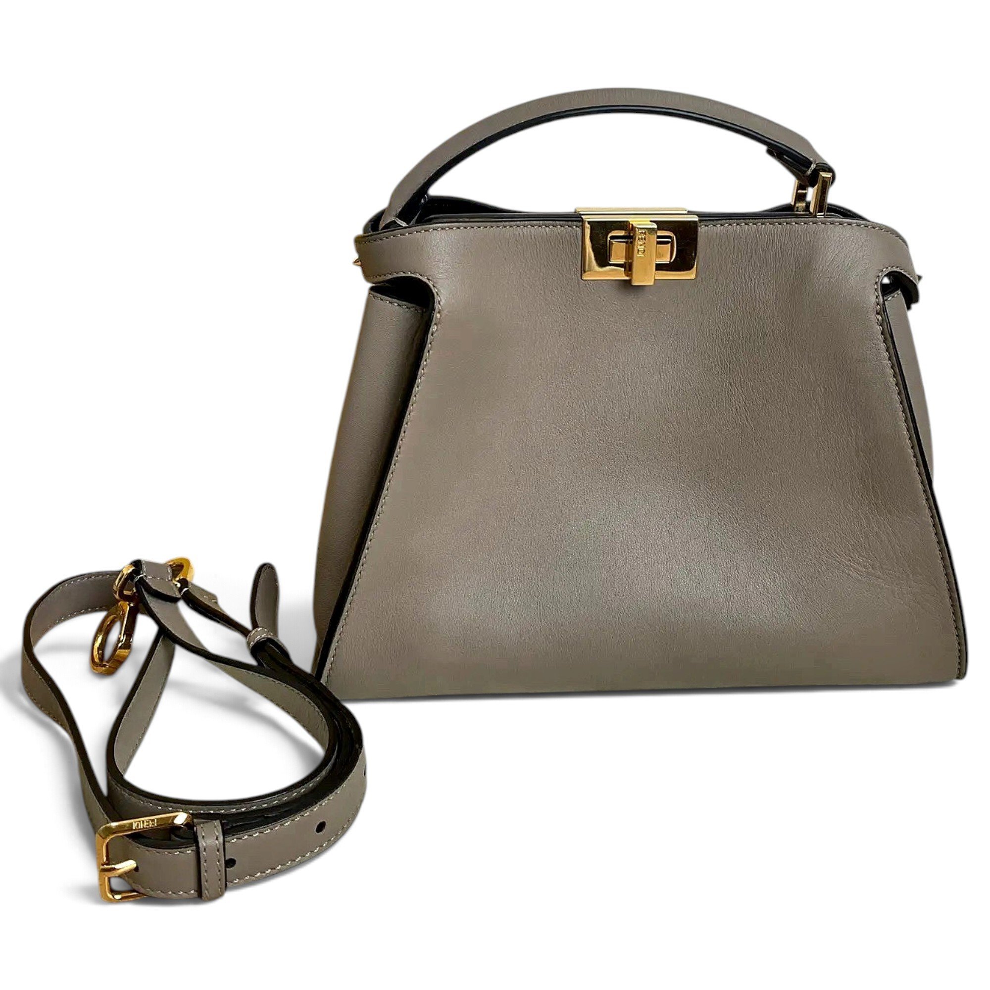 Peekaboo leather handbag