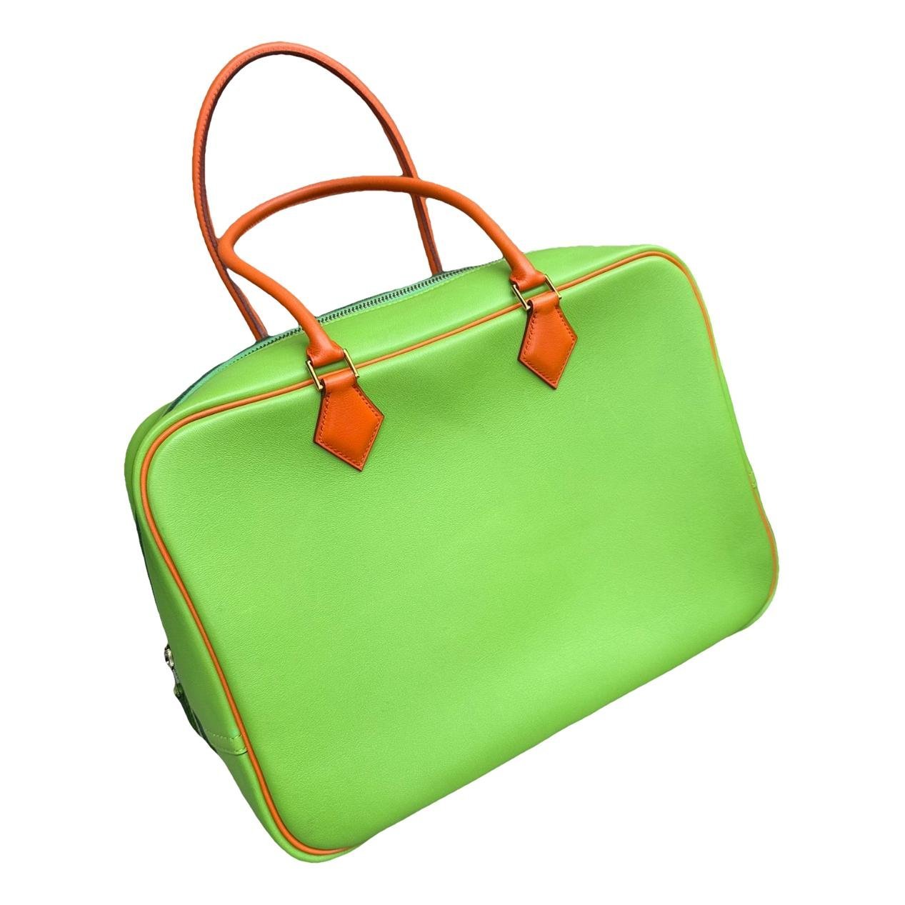 Plume leather handbag