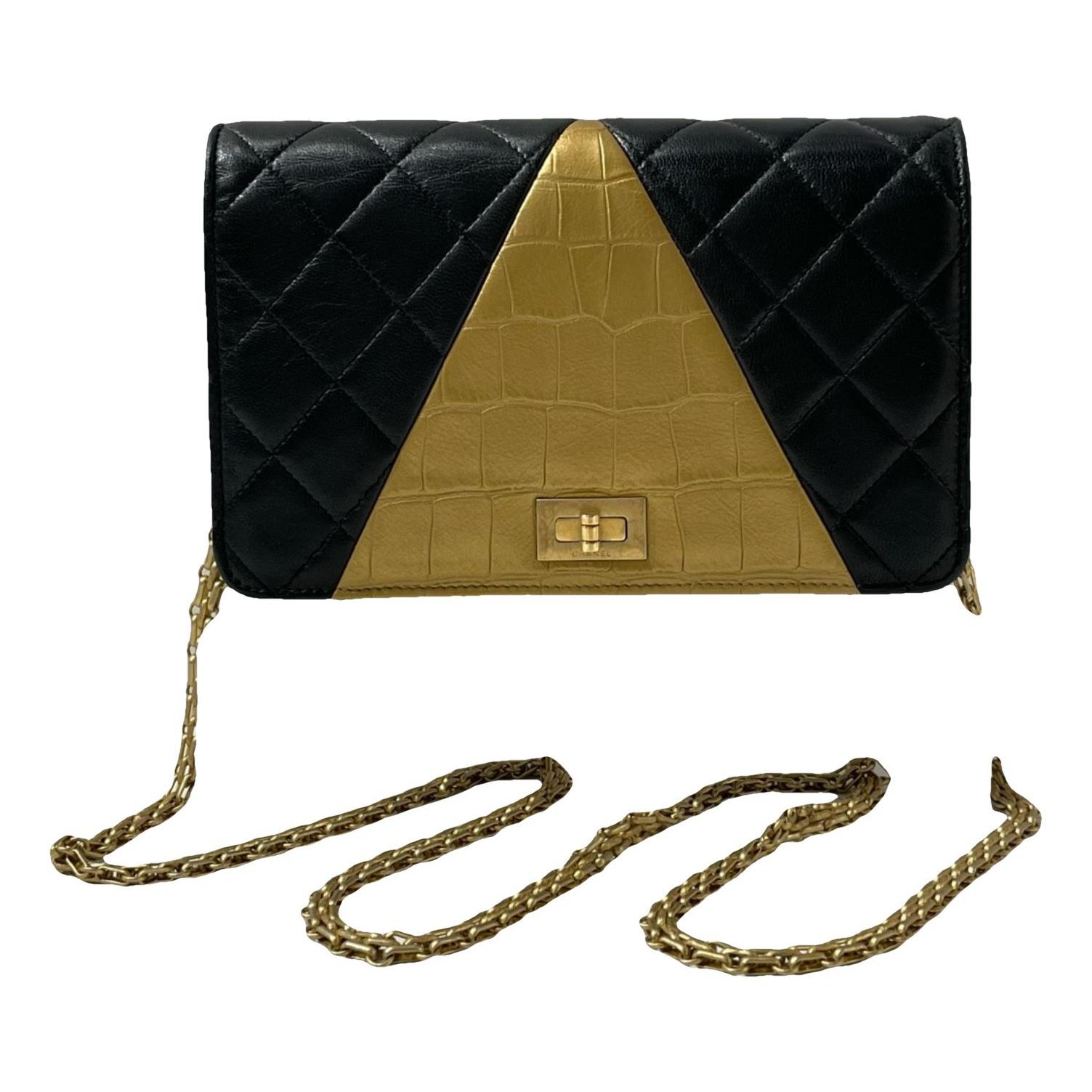 Wallet On Chain Boy leather crossbody bag