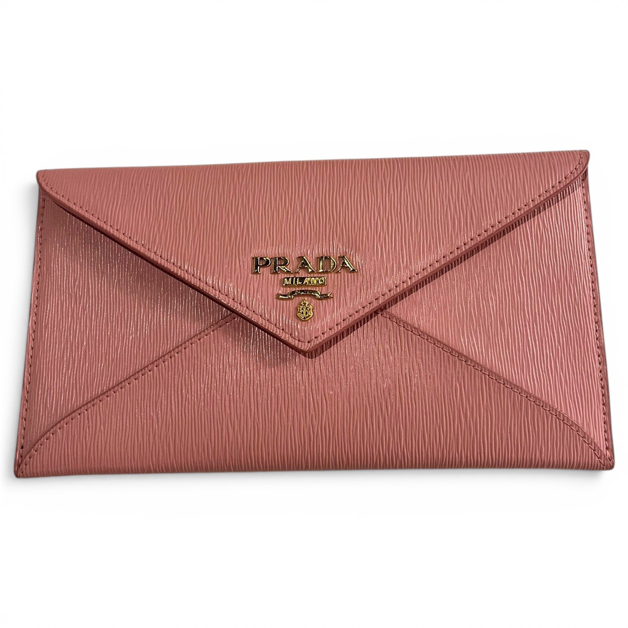 Leather clutch bag