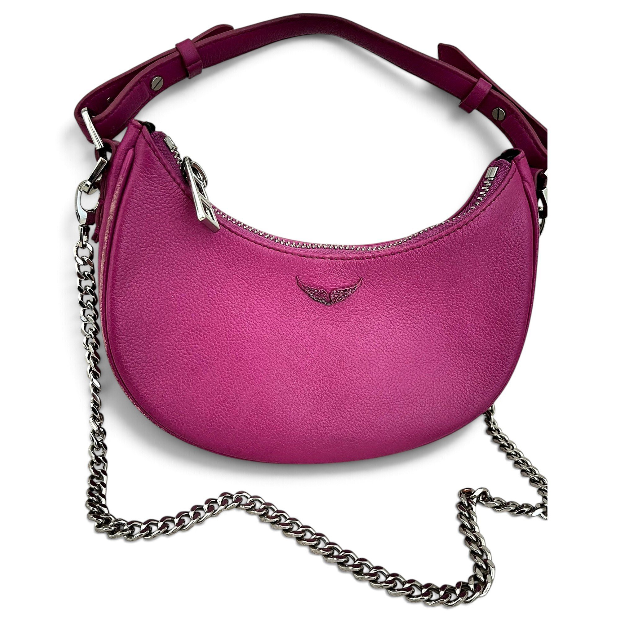 Rock leather crossbody bag