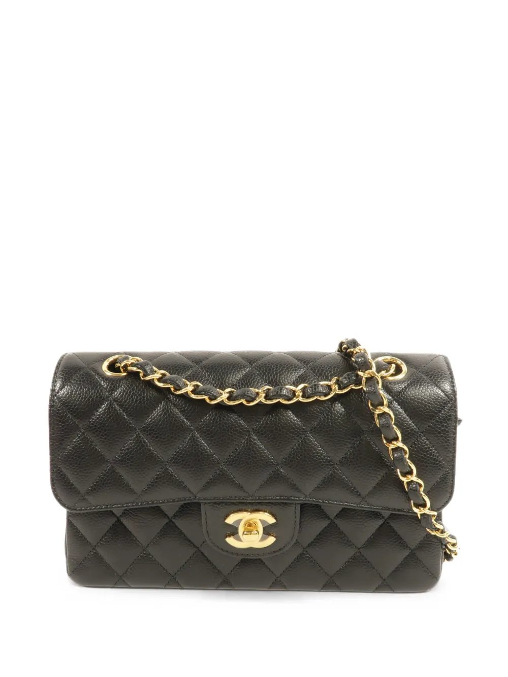 Classic 23 quilted CC turn-lock calfskin shoulder bag
