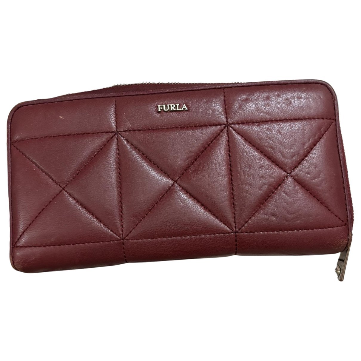 Leather clutch bag