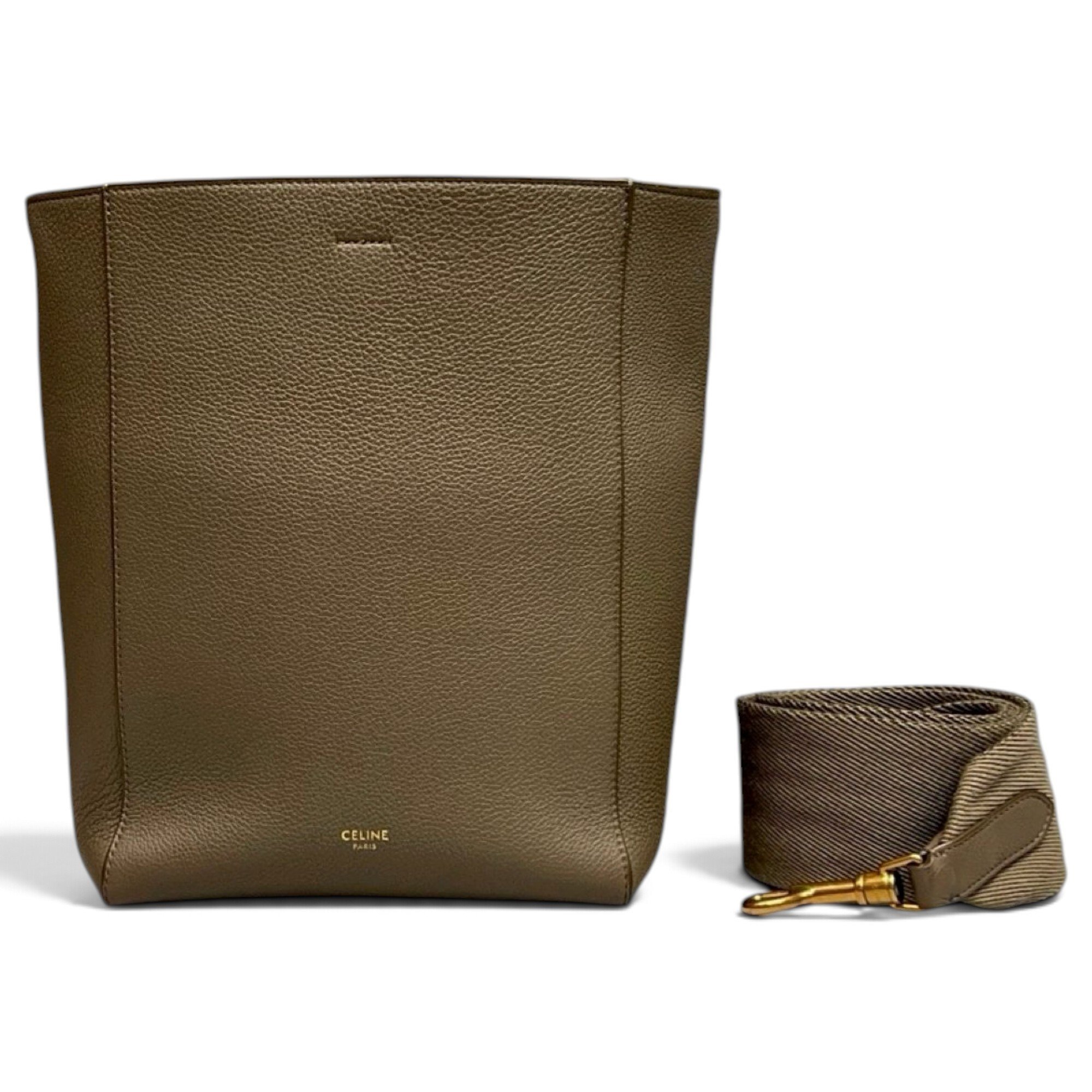 Seau Sangle leather handbag