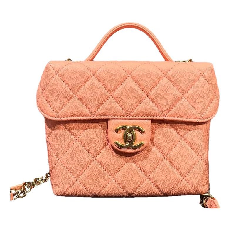 Vanity leather handbag