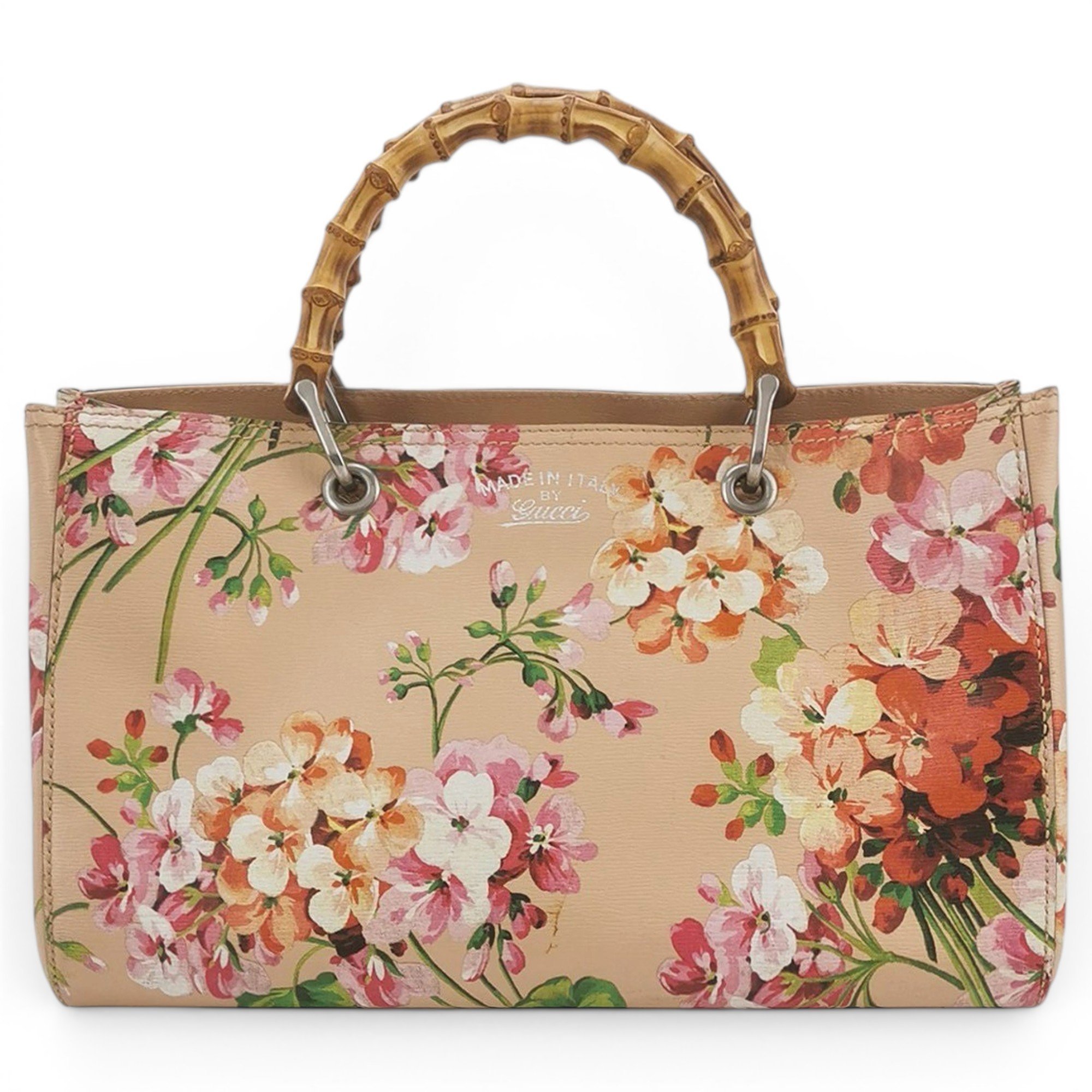Bamboo leather handbag