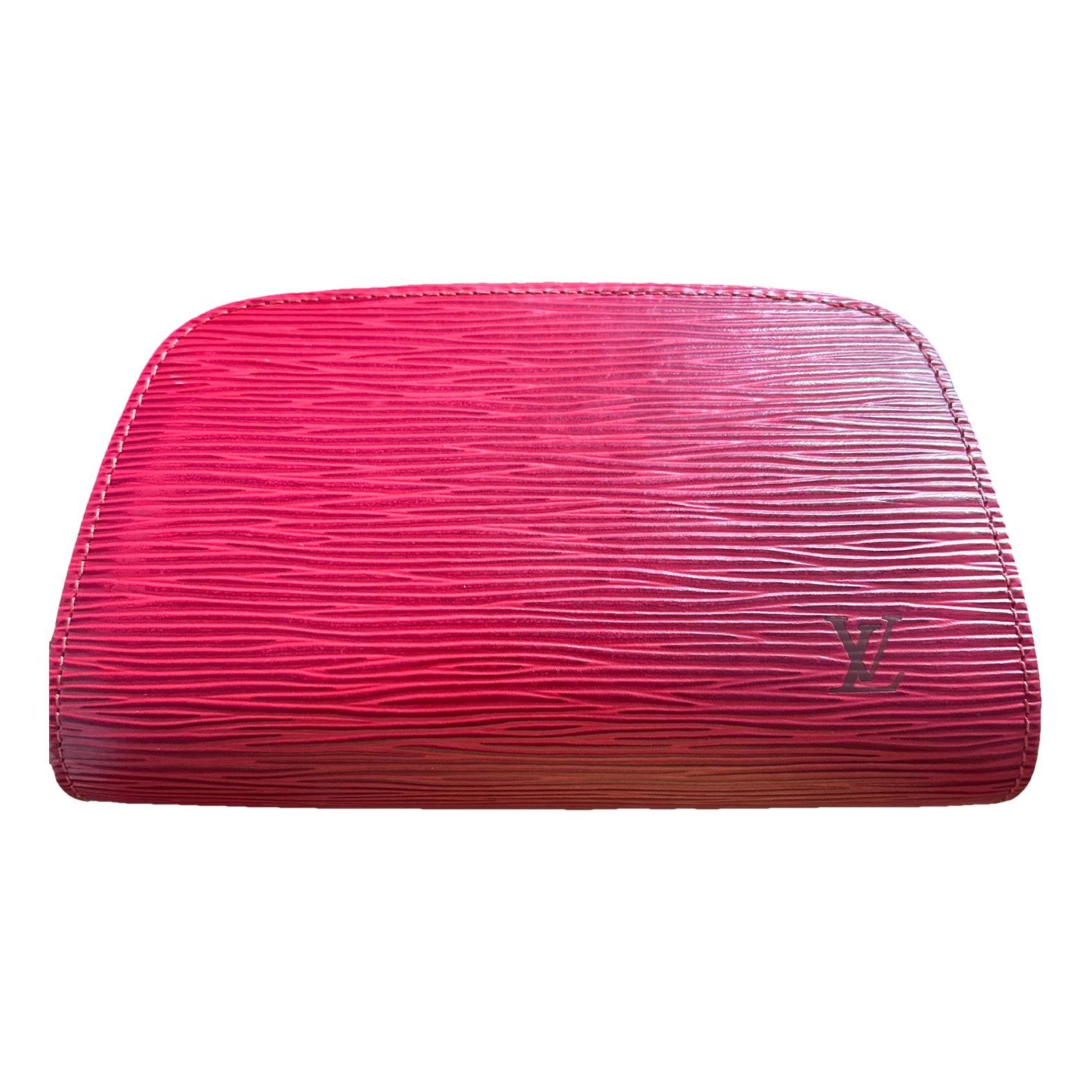 Leather clutch bag