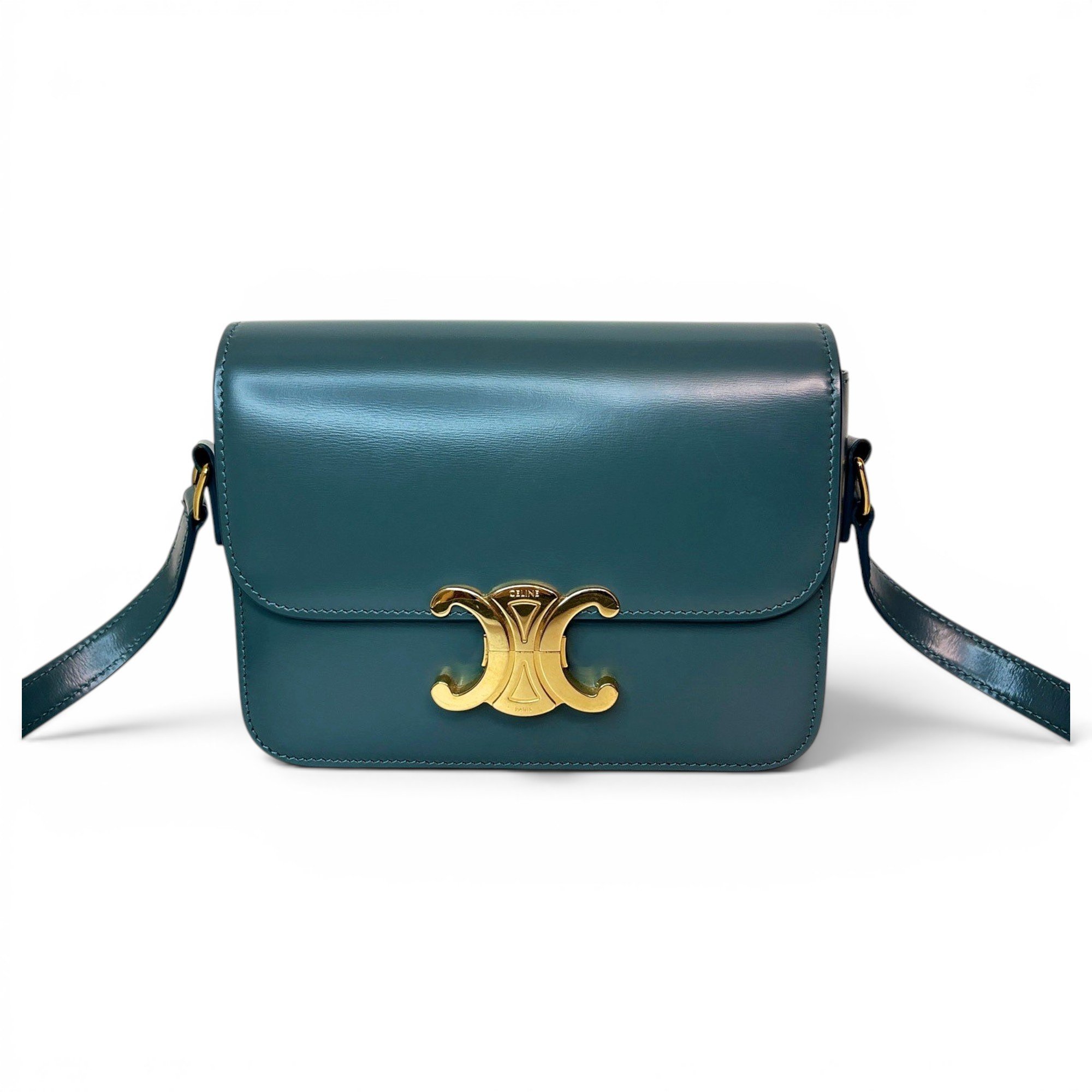 Triomphe leather handbag