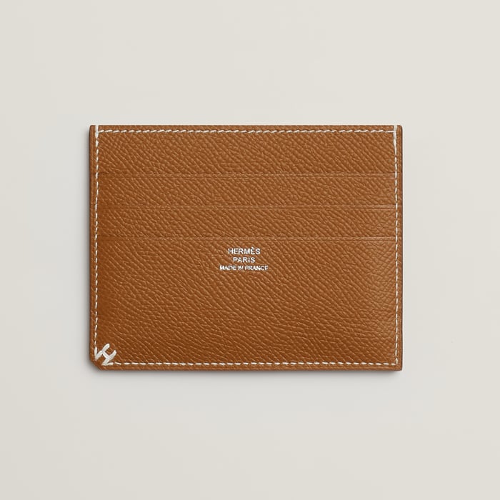 Gold H Sellier Card Holder