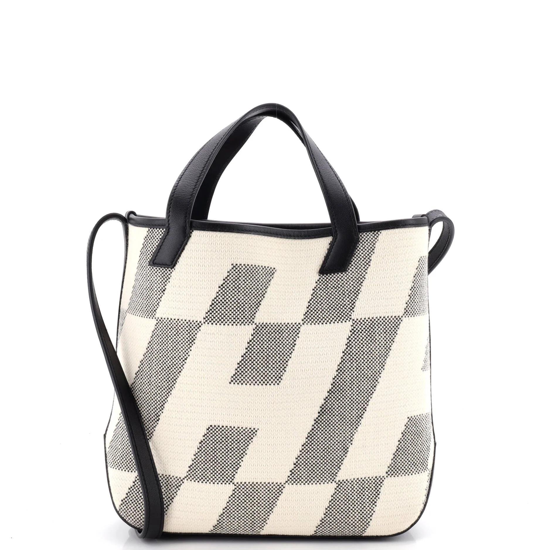 Hermes Cabas H En Biais Handbag Black 2021
