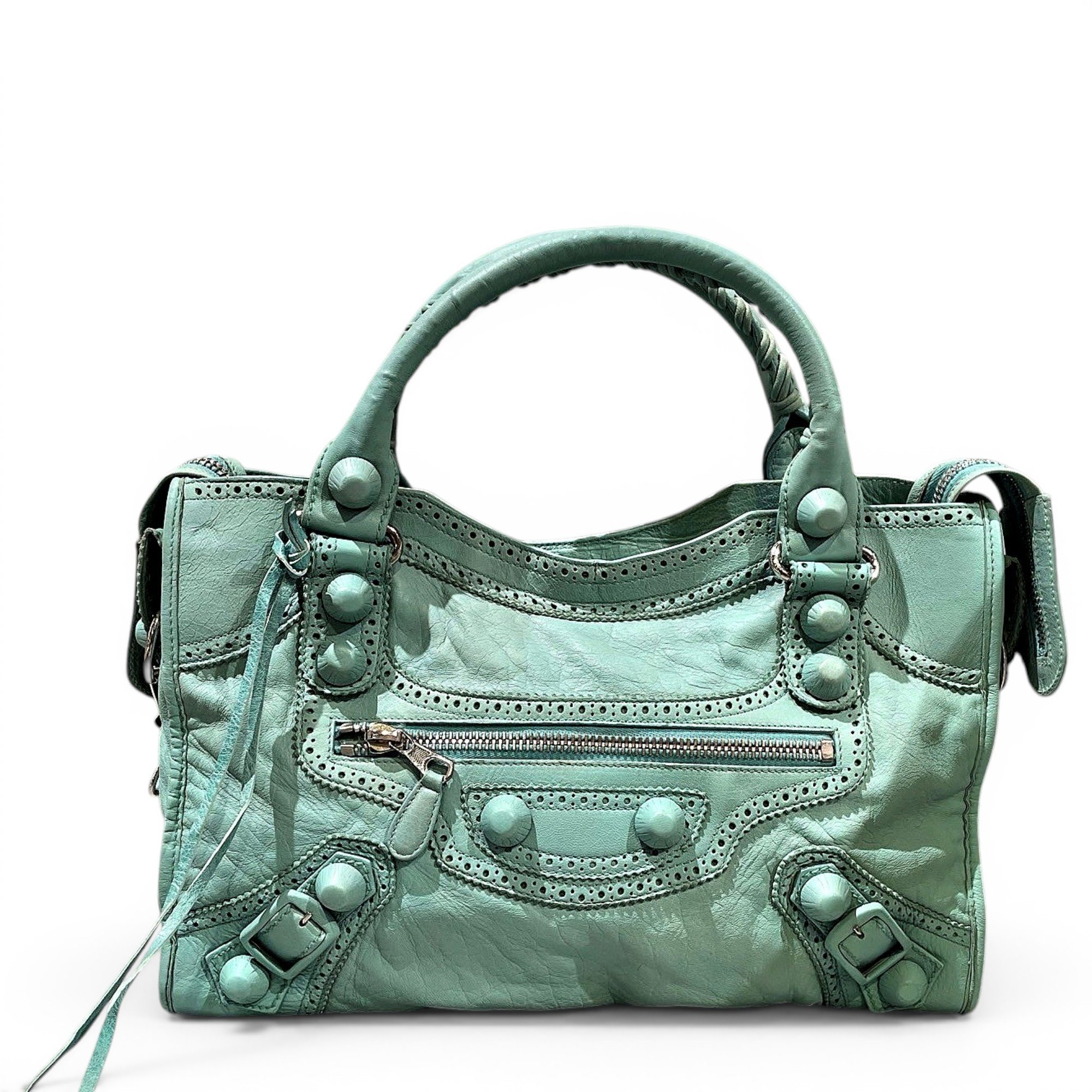 City leather bag