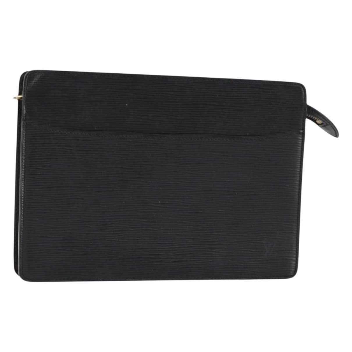 Leather clutch bag