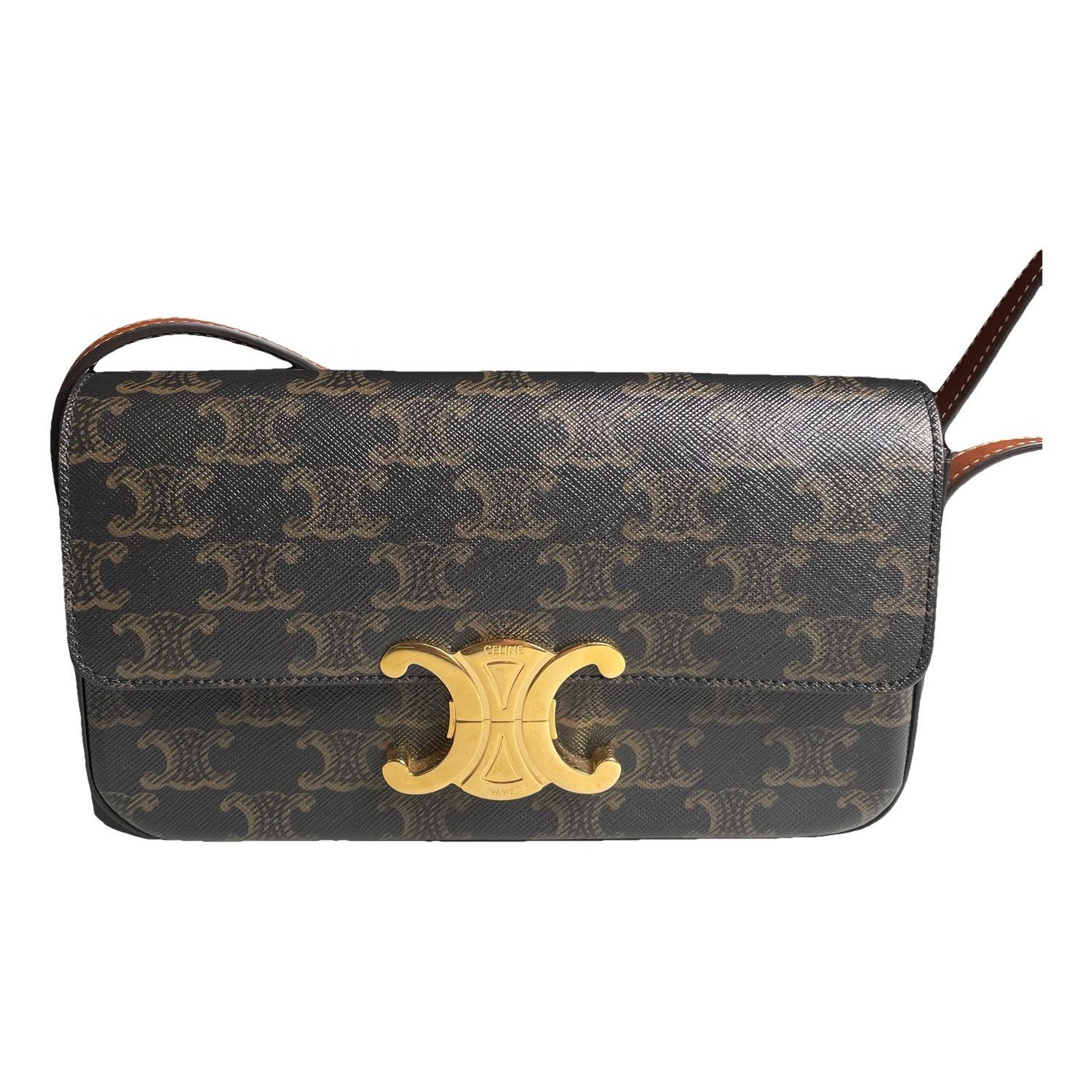 Triomphe Long leather handbag