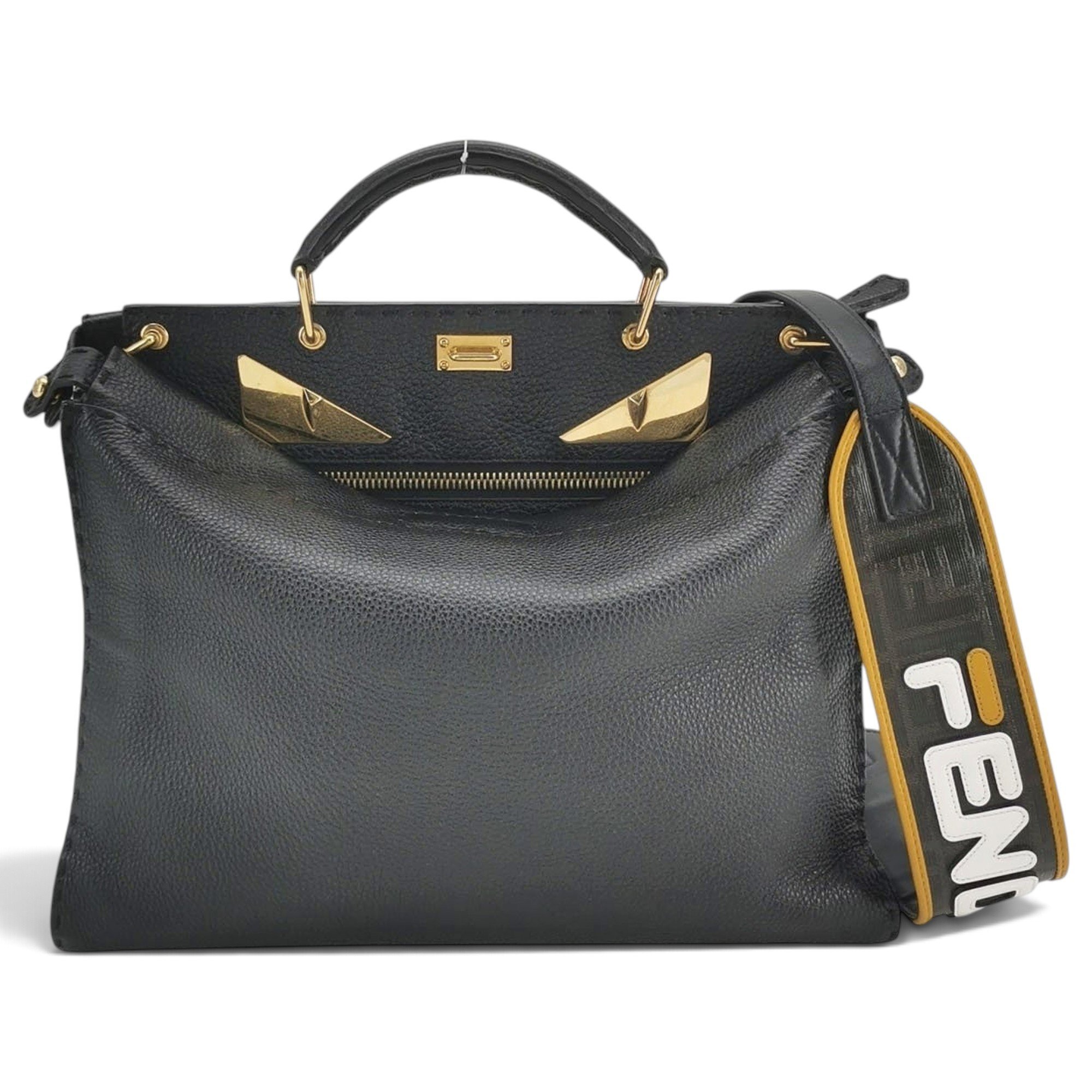 Peekaboo leather handbag