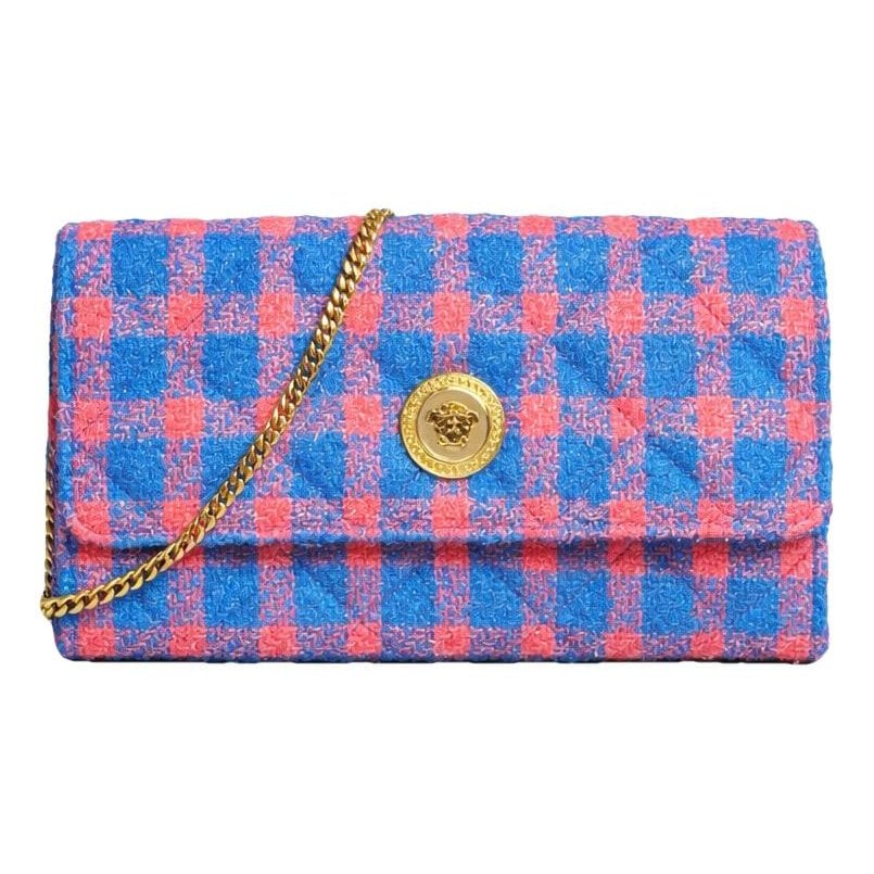 Versace La Medusa tweed handbag