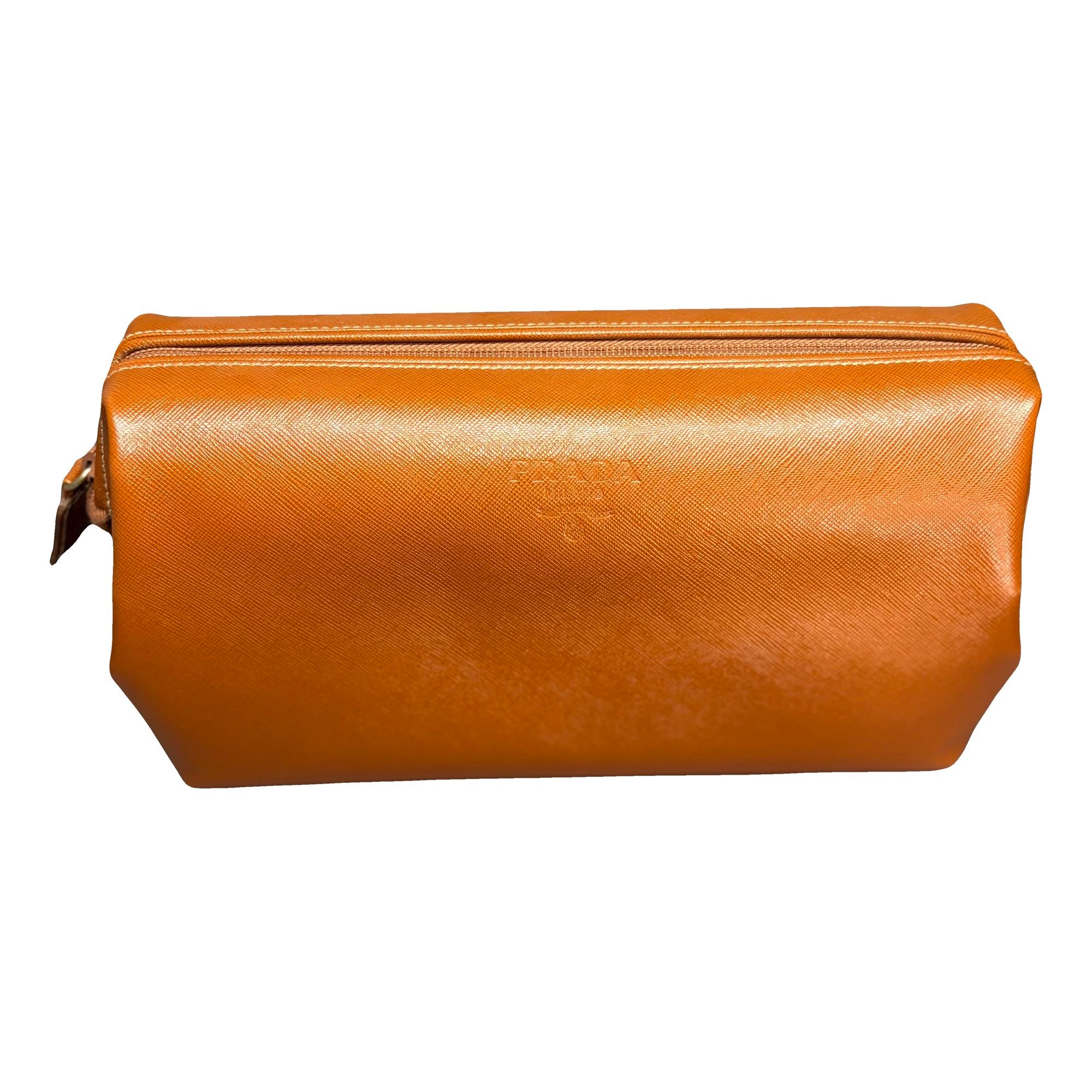 Leather clutch bag