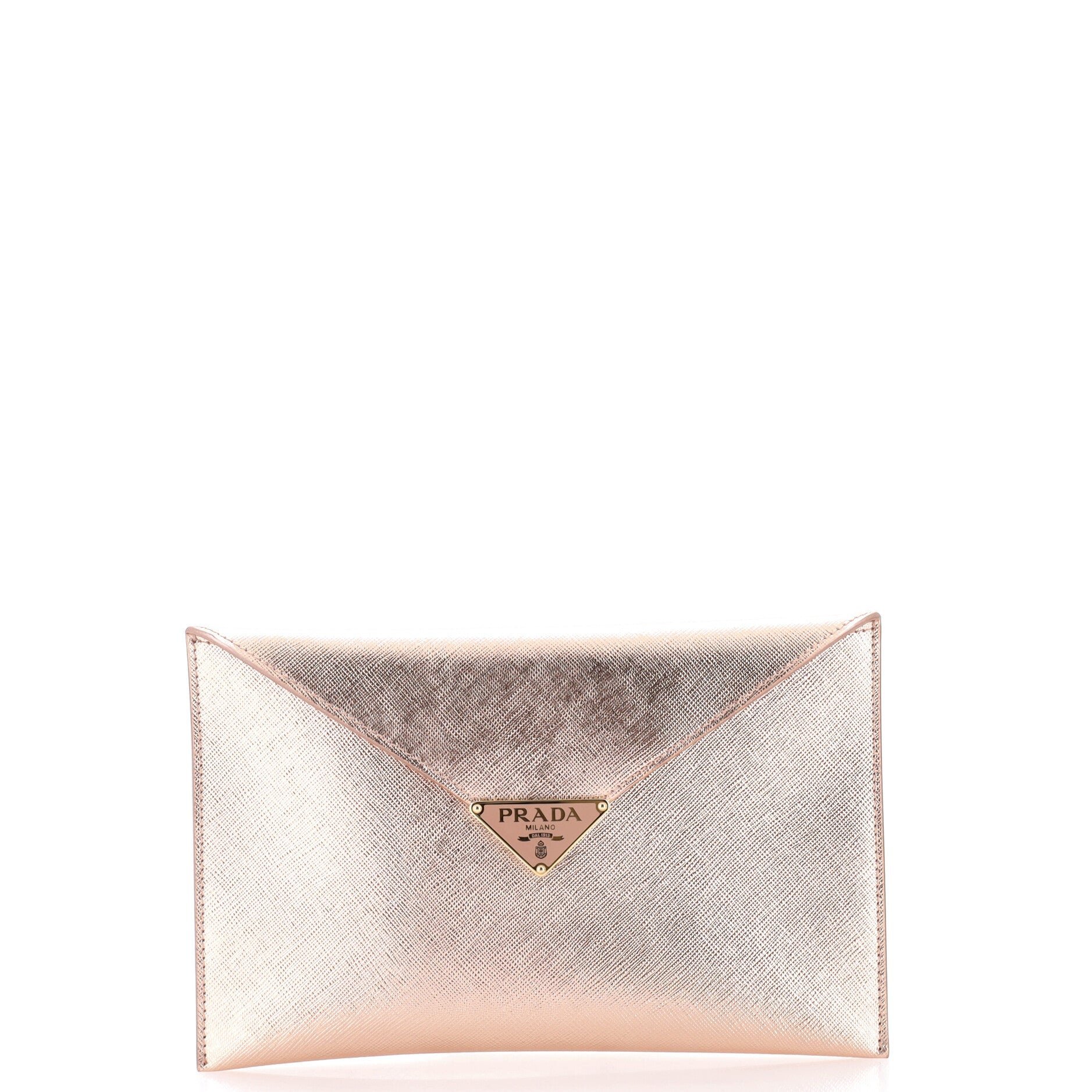 Leather clutch bag