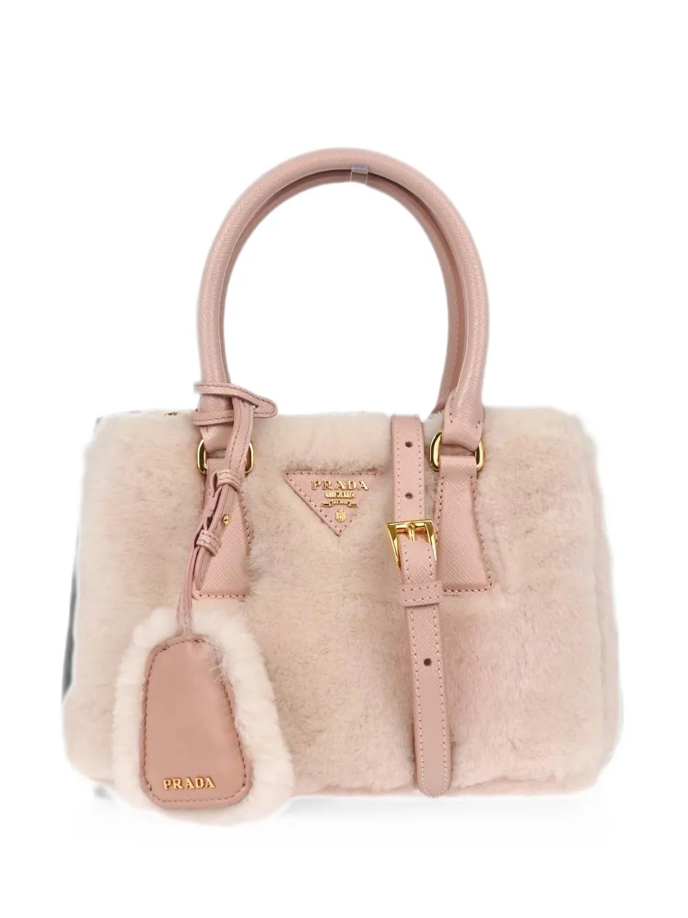1990-2000s mini Galleria shearling tote bag
