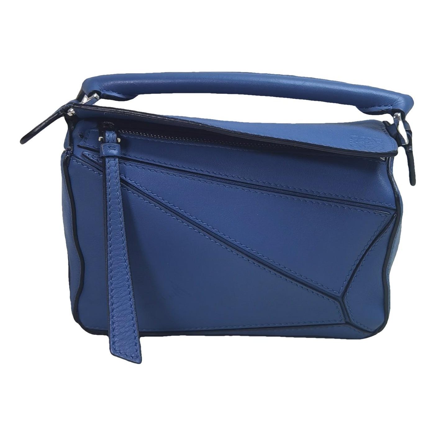 Puzzle leather handbag