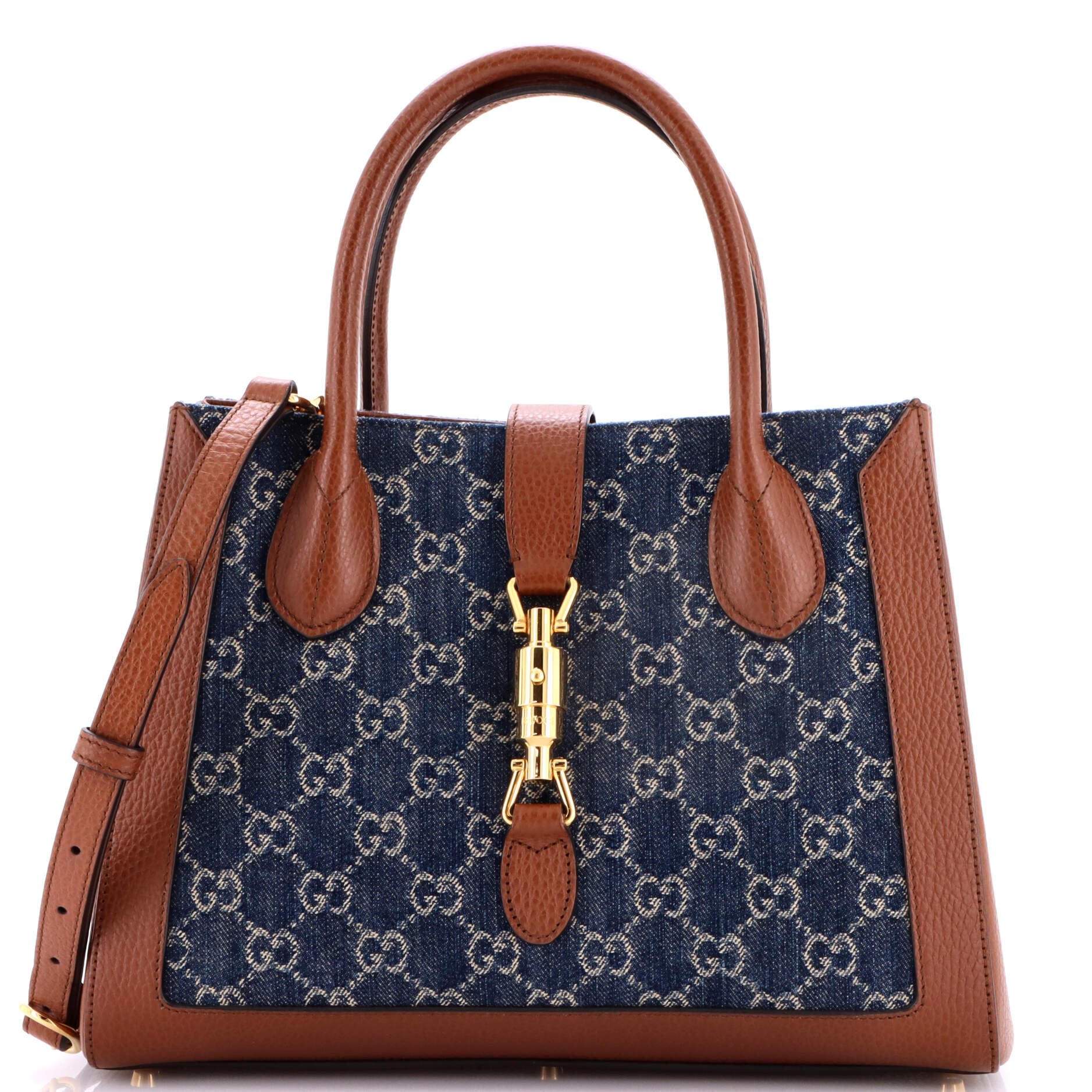 Jackie 1961 Tote GG Denim and Leather Medium