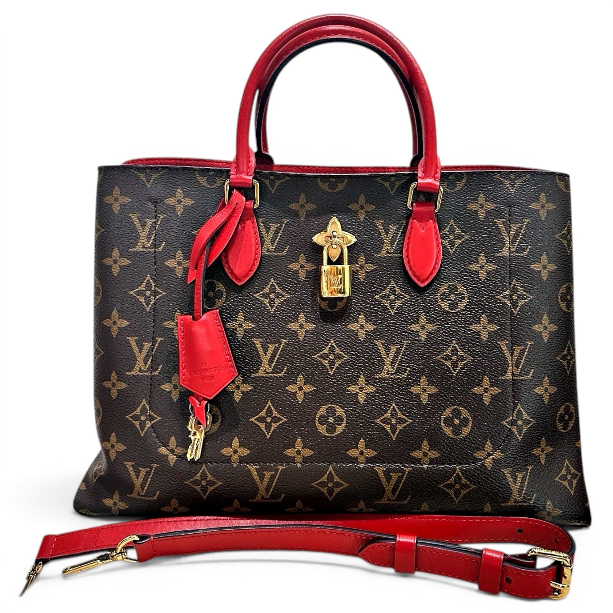 Louis Vuitton Flower Tote leather handbag