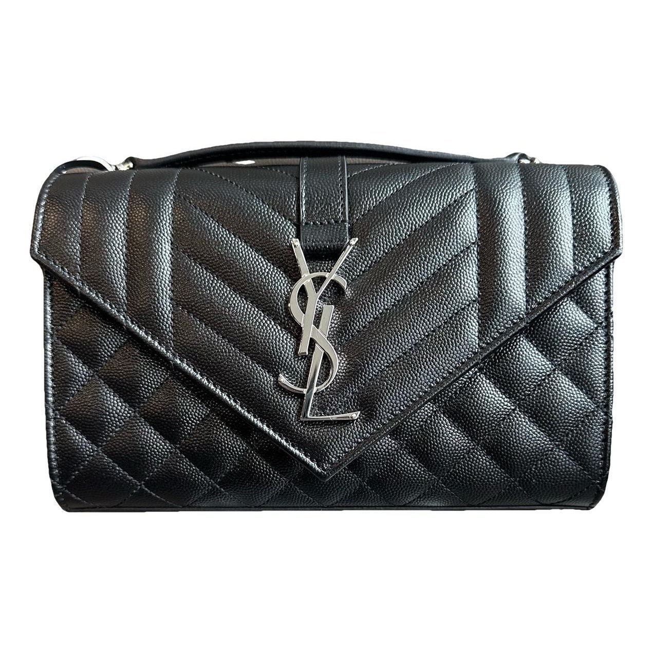 Envelope leather handbag