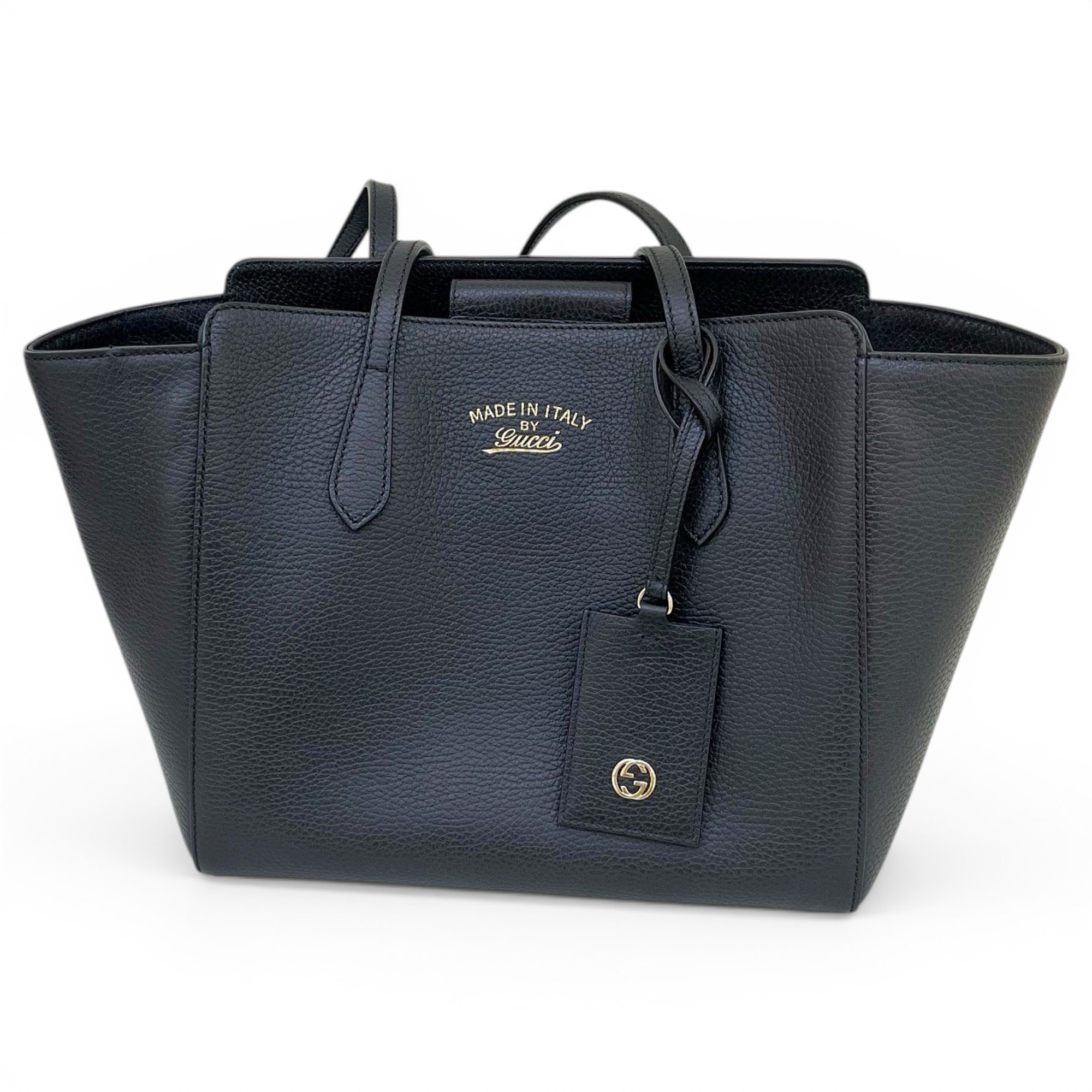 Swing leather tote