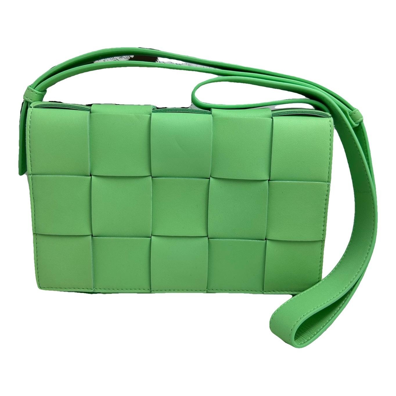 Cassette leather handbag