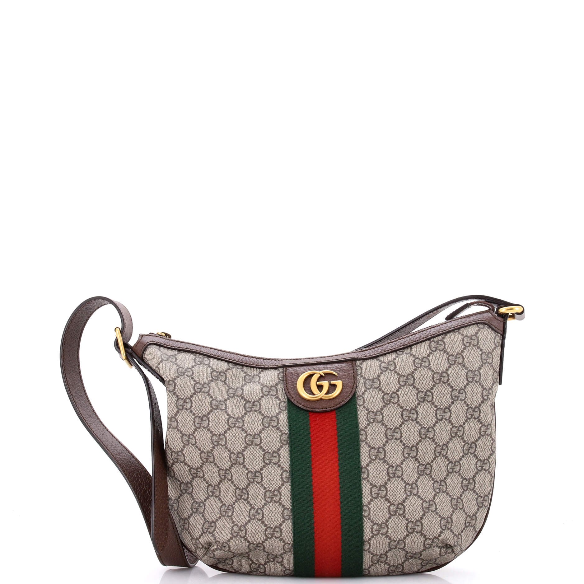 Ophidia Half Moon Hobo GG Coated Canvas Small